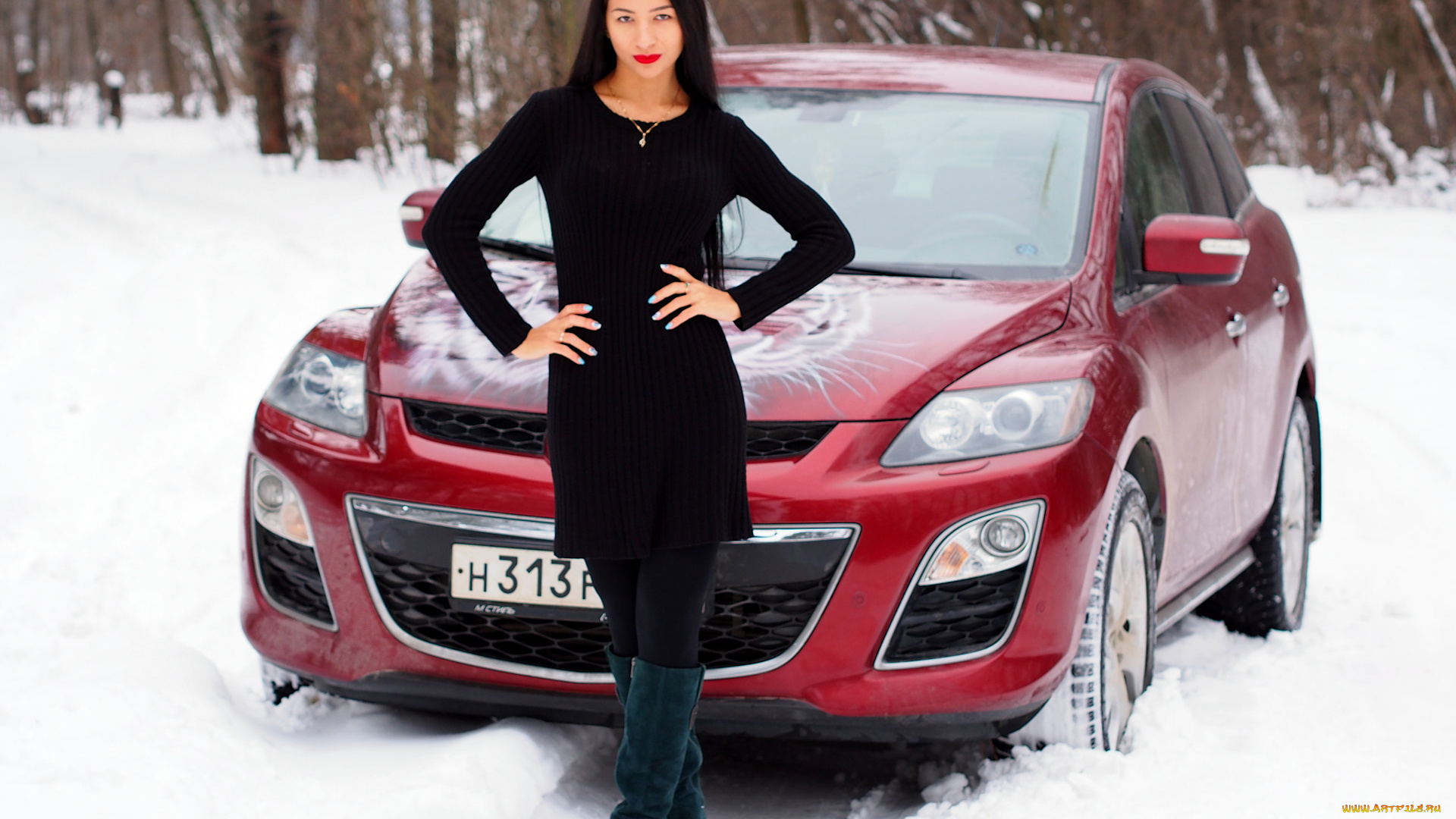 автомобили, -авто, с, девушками, mazda