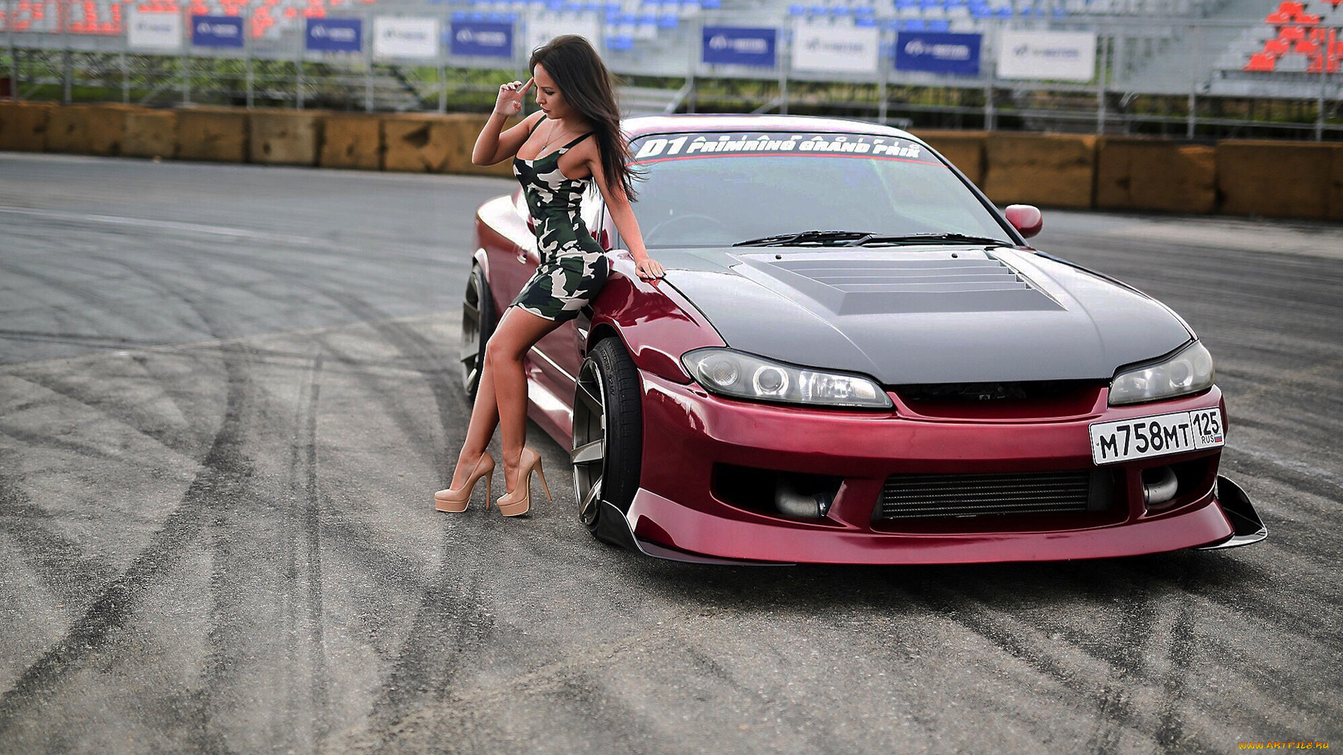 автомобили, -авто, с, девушками, nissan