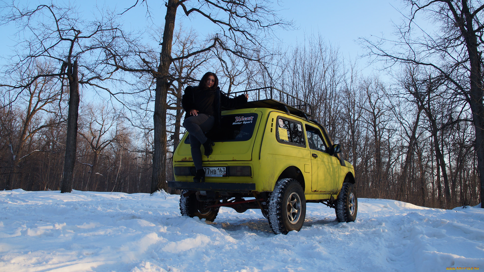 автомобили, -авто, с, девушками, нива