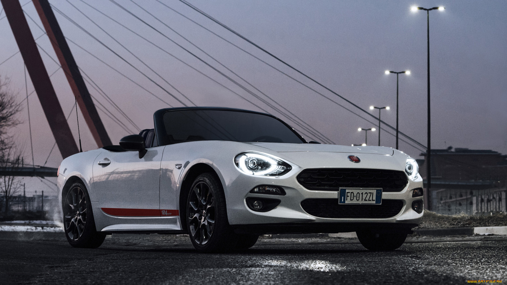 fiat, 124, spider, s-design, 2018, автомобили, fiat, 124, белый, 2018, s-design, spider
