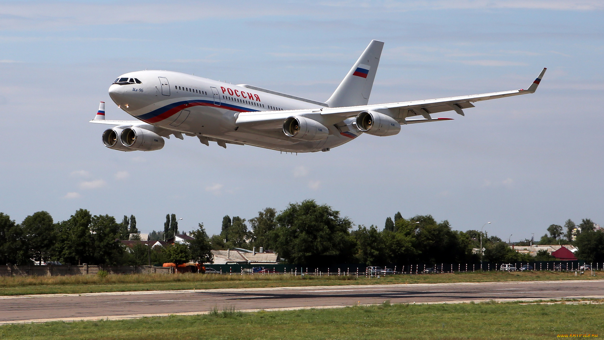 ил-, 96, авиация, пассажирские, самолёты, взлёт, самолёт, ил-, 96