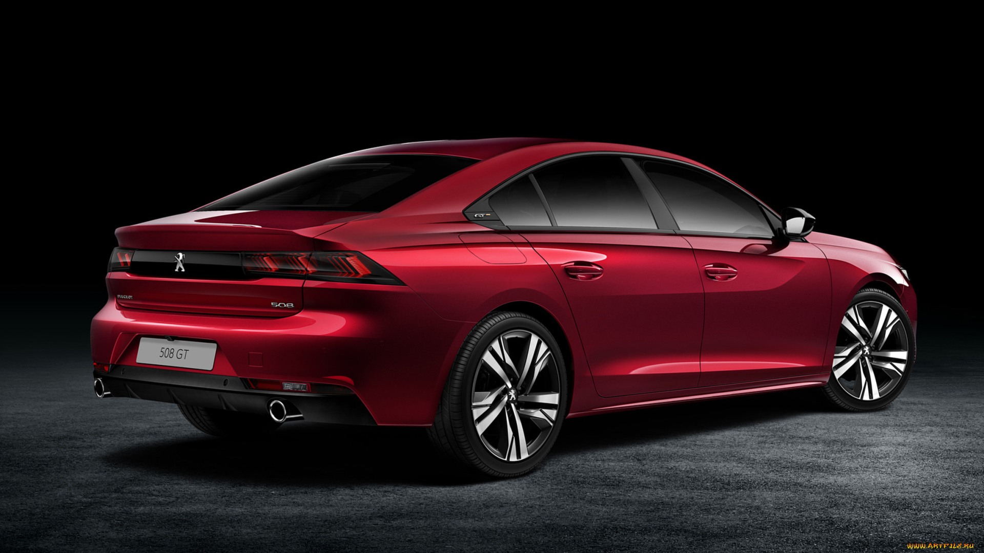 peugeot, 508, gt, 2019, автомобили, peugeot, 508, красный, gt, 2019