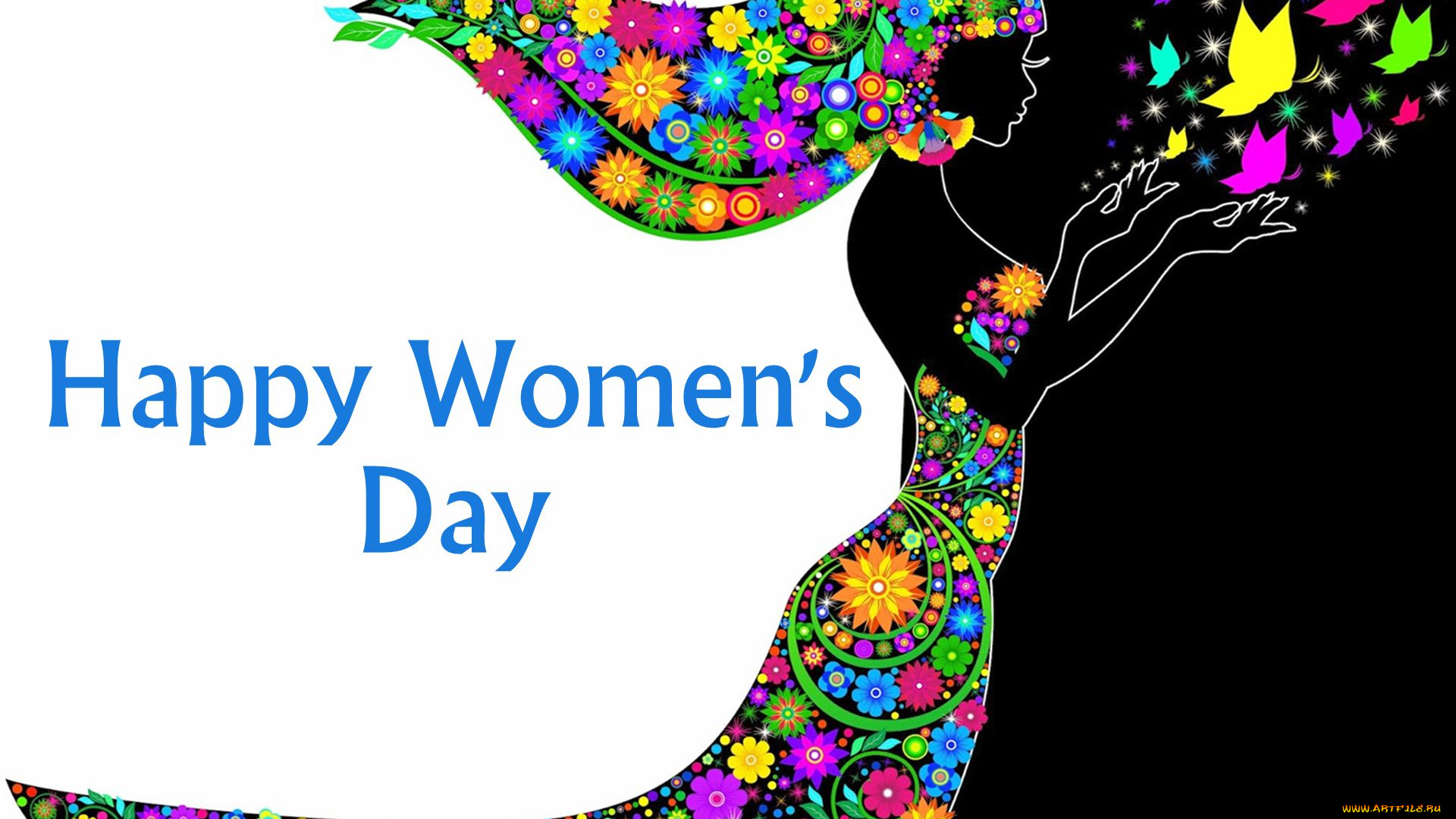 праздничные, день, матери, фон, взгляд, девушка