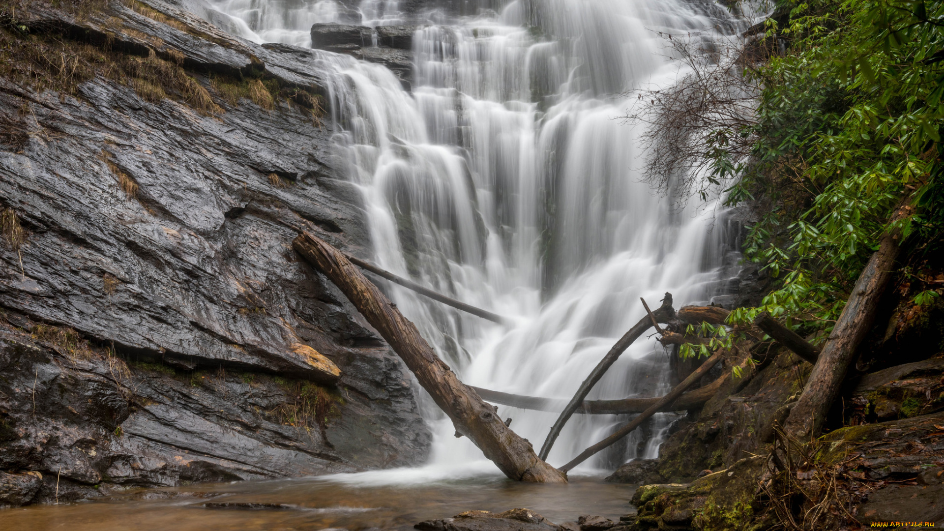 природа, водопады, простор