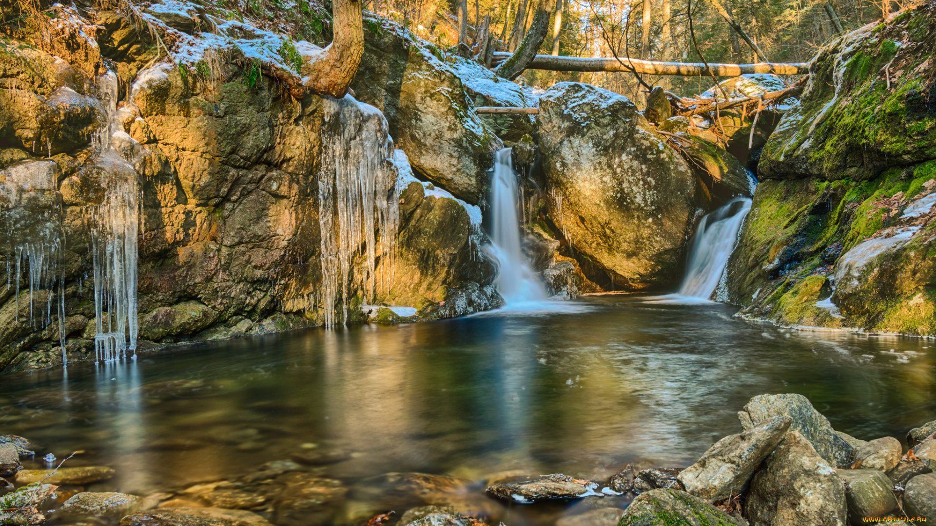 природа, водопады, простор