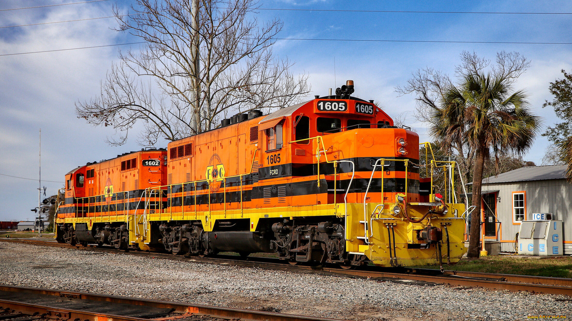 техника, локомотивы, дорога, железная