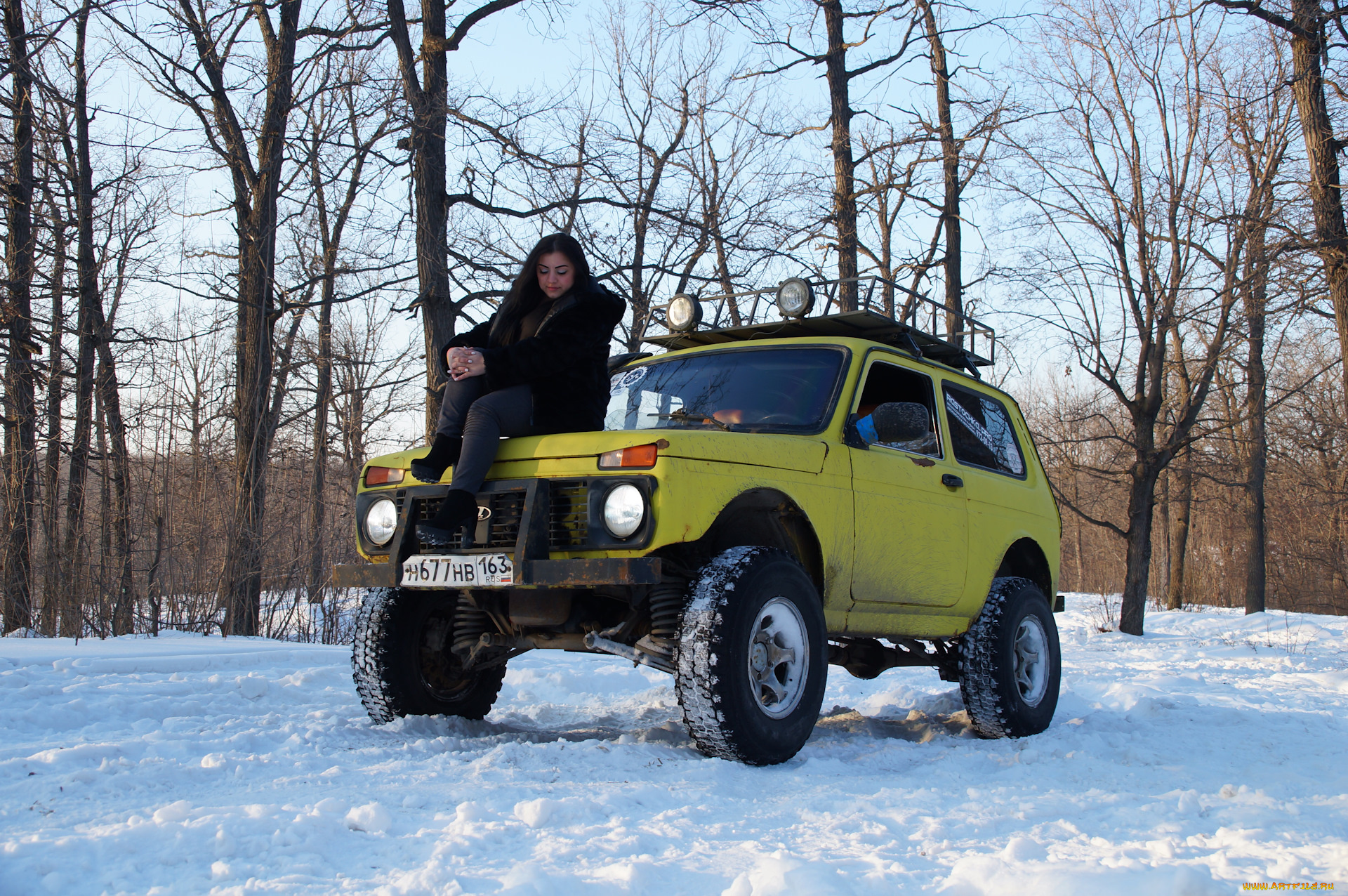 автомобили, -авто, с, девушками, нива