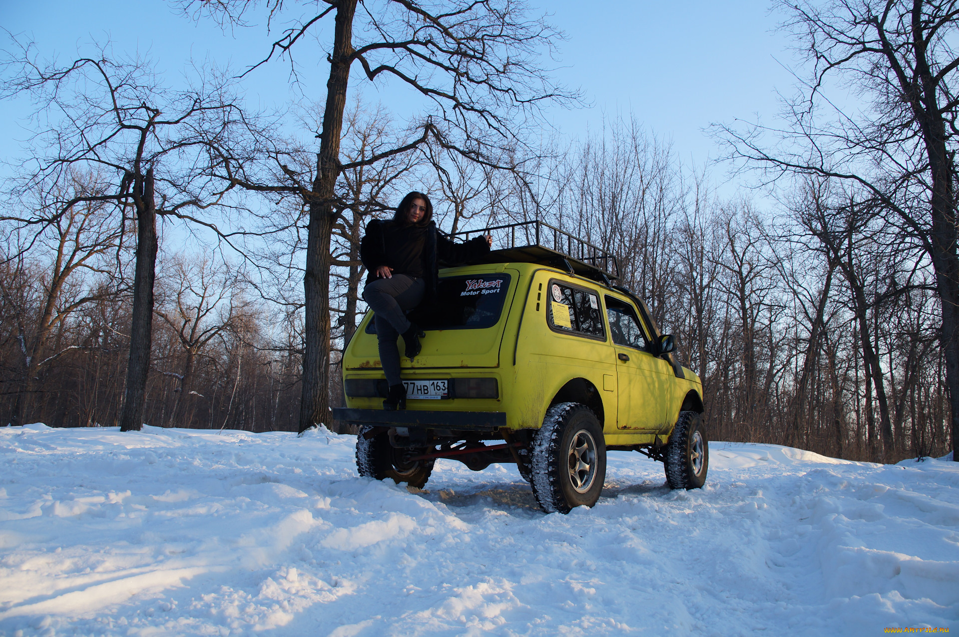 автомобили, -авто, с, девушками, нива