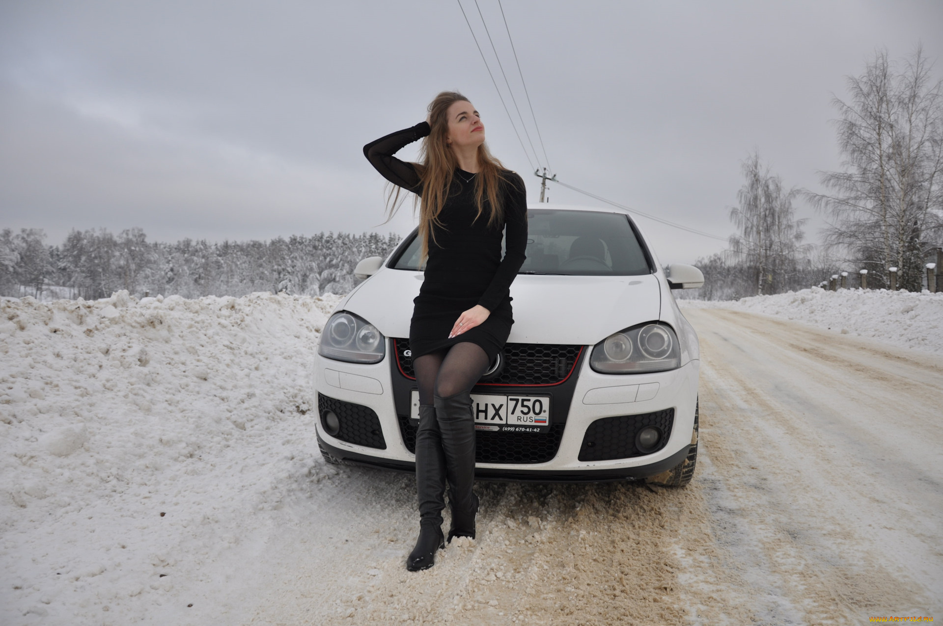 автомобили, -авто, с, девушками, volkswagen, golf