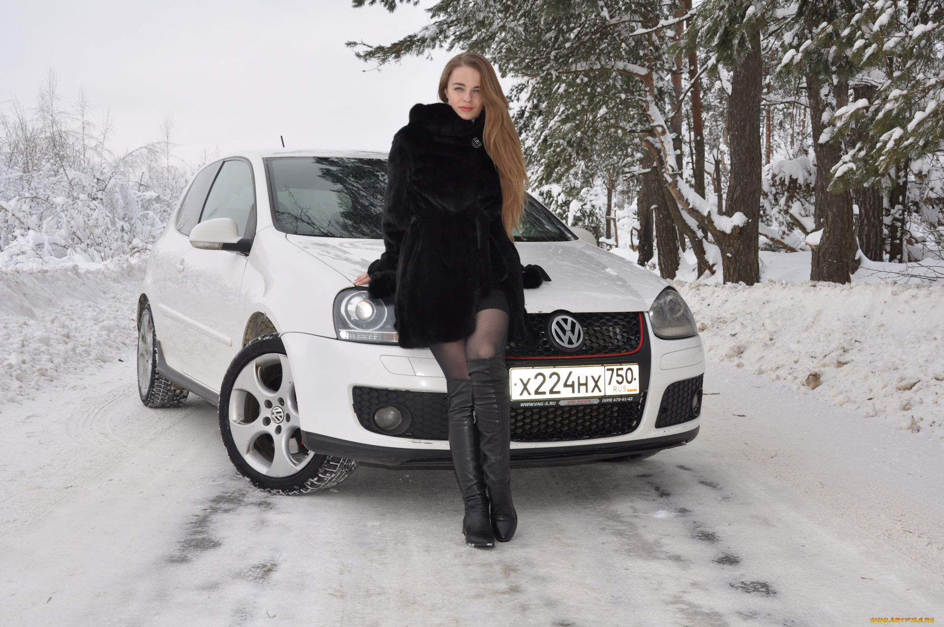 автомобили, -авто, с, девушками, volkswagen, golf