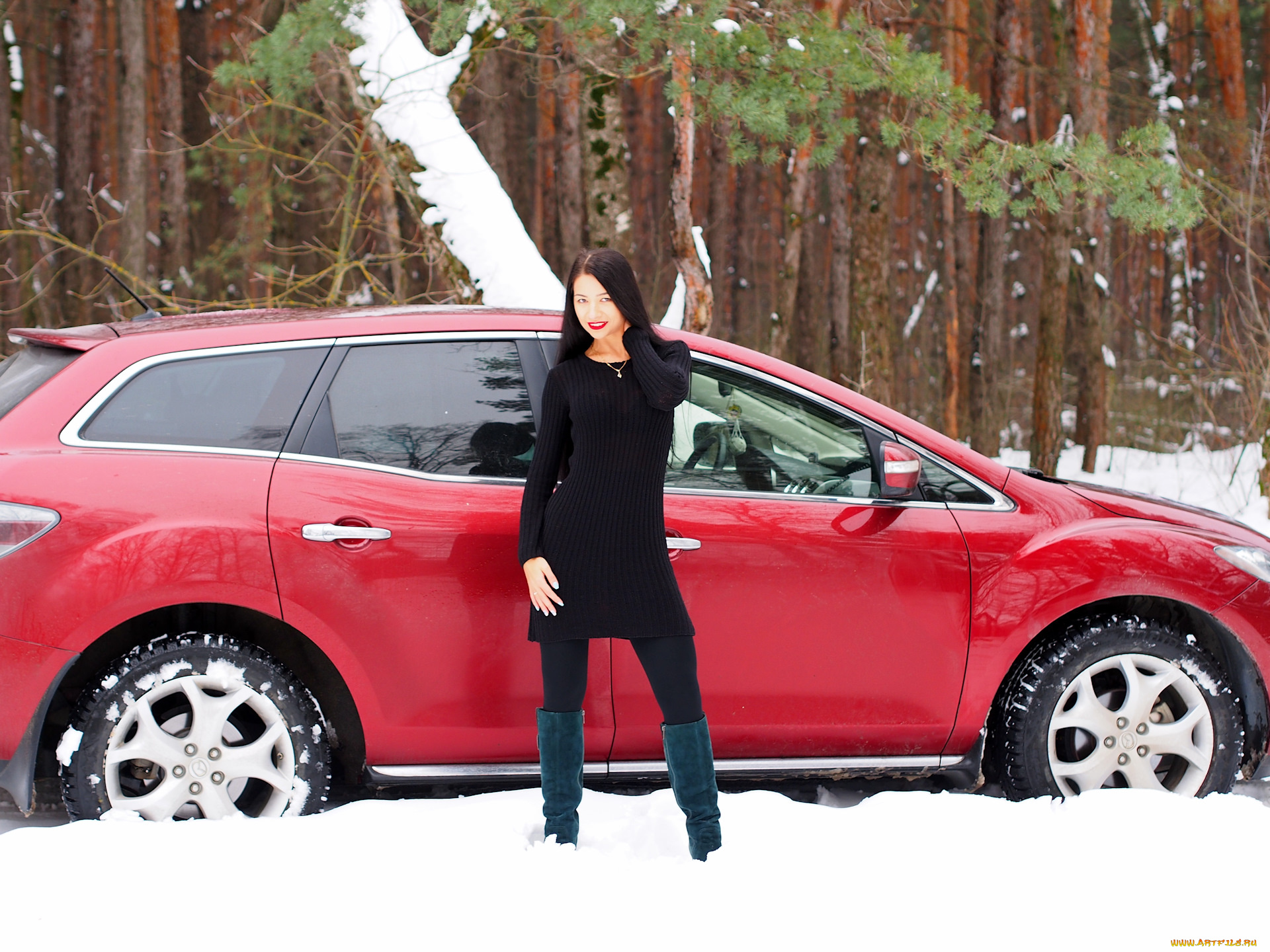 автомобили, -авто, с, девушками, mazda