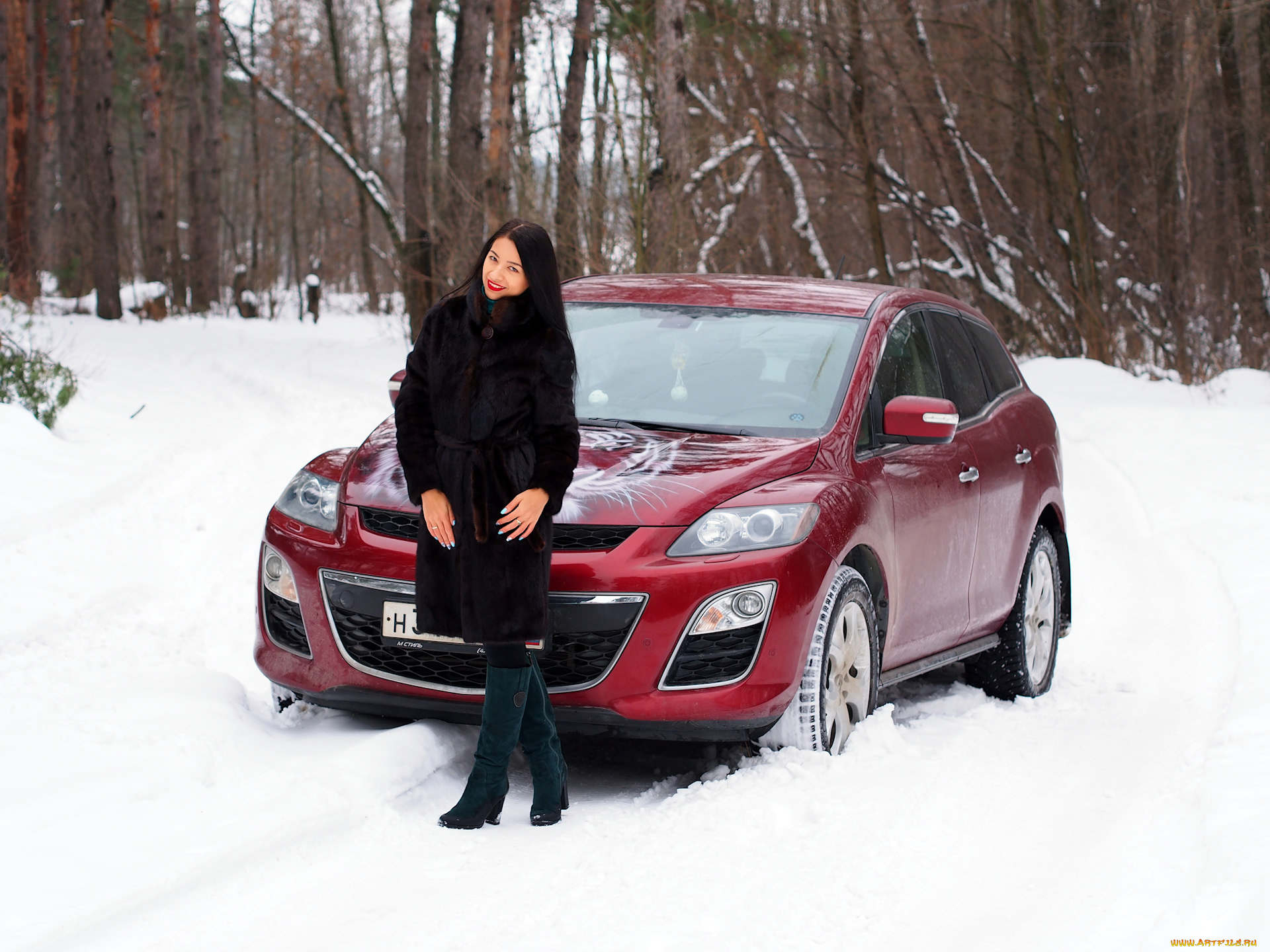 автомобили, -авто, с, девушками, mazda