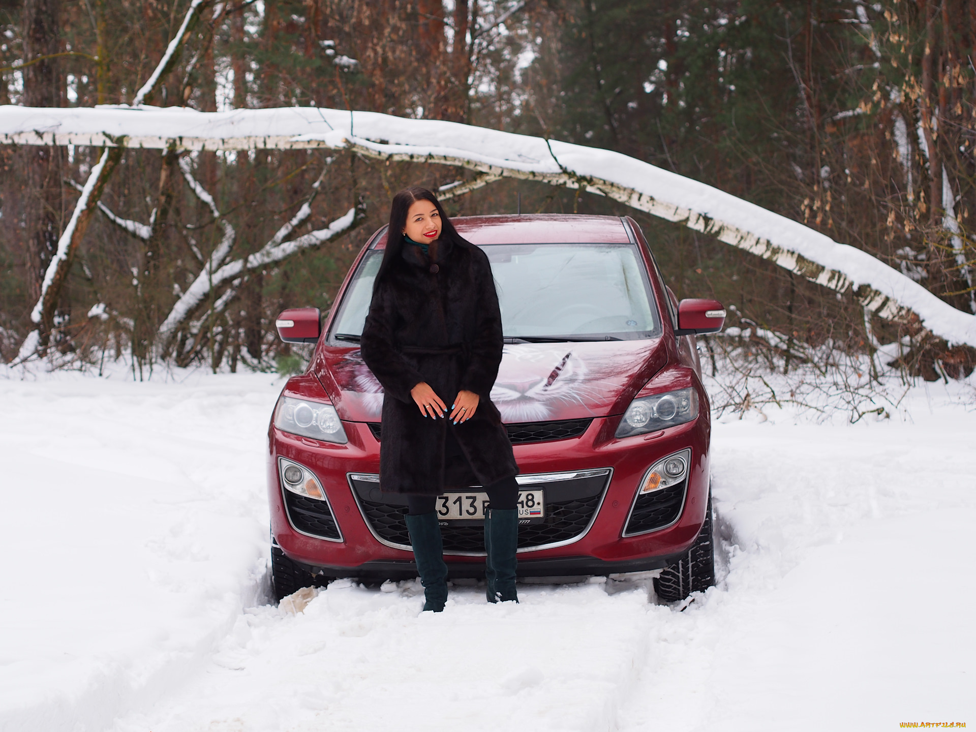 автомобили, -авто, с, девушками, mazda