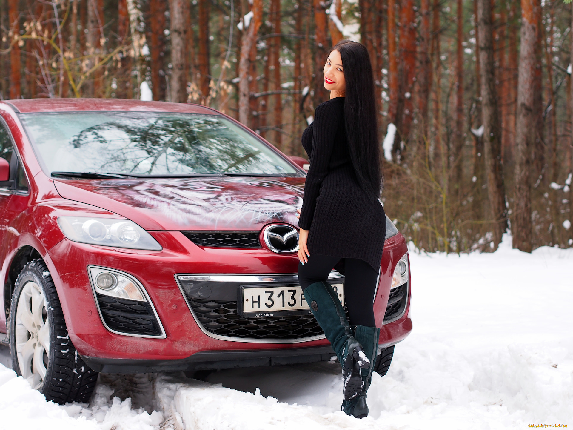 автомобили, -авто, с, девушками, mazda