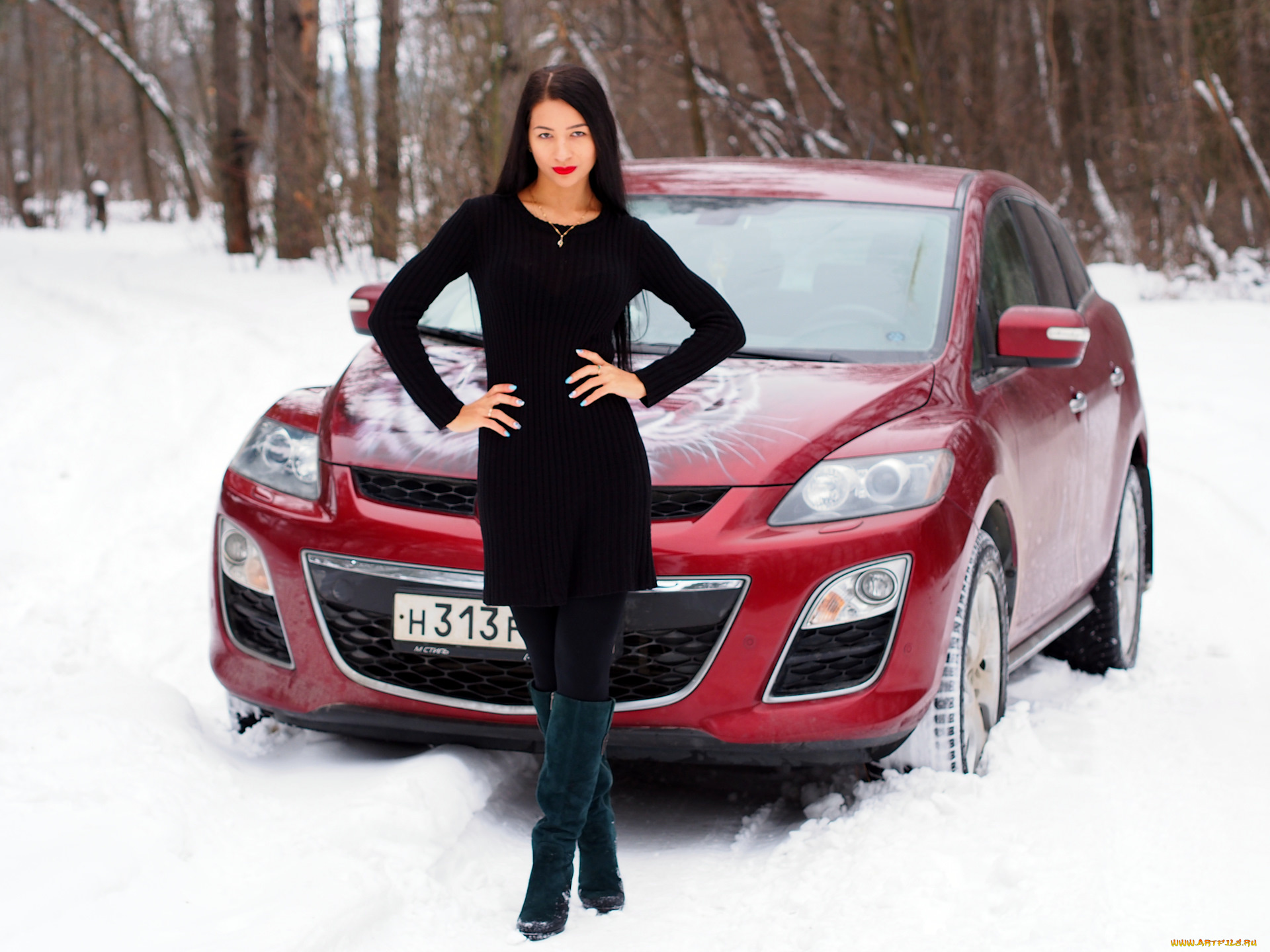 автомобили, -авто, с, девушками, mazda