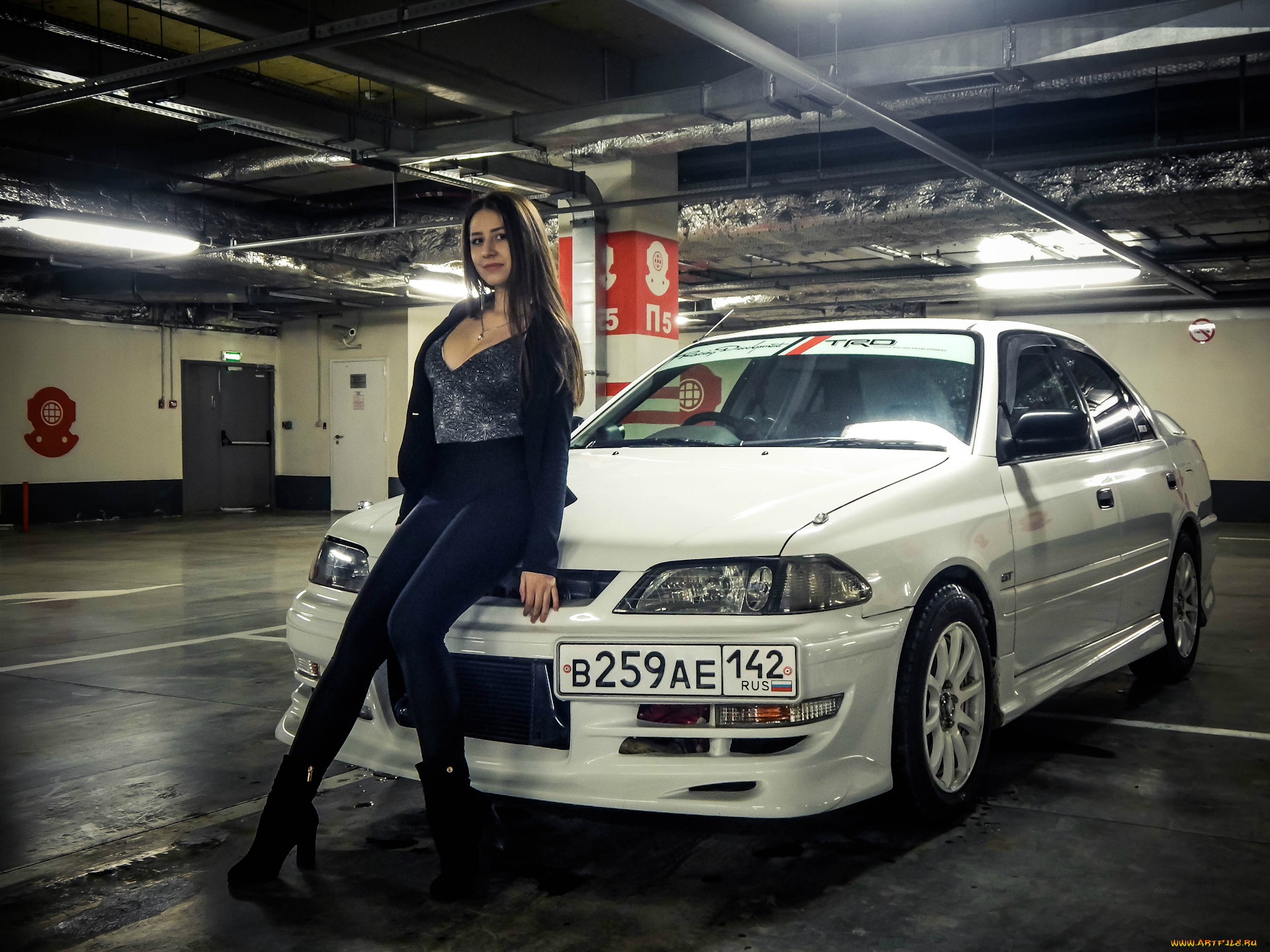 автомобили, -авто, с, девушками, toyota, carina, мария, gt, пoдземная, парковка, карина, бeлый