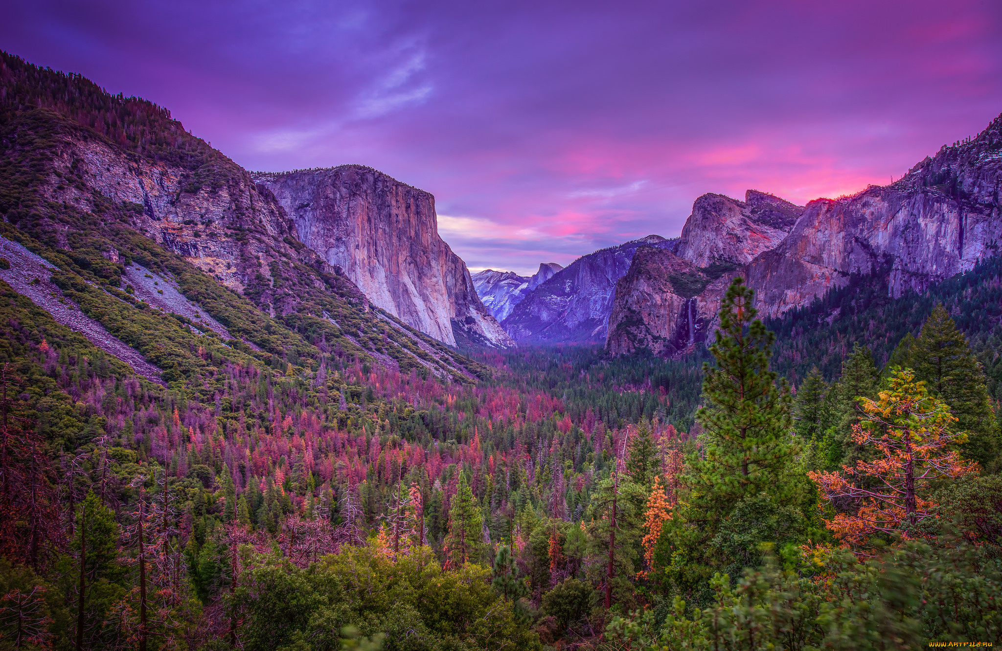 природа, горы, простор