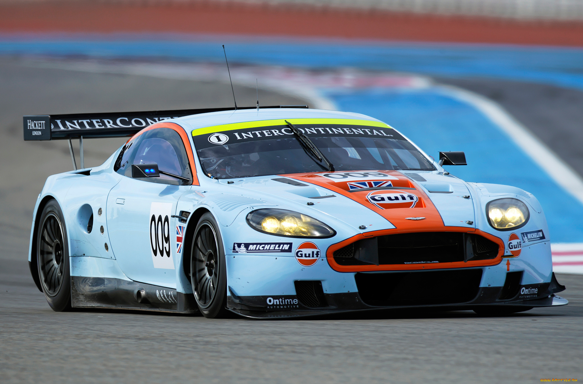 aston, martin, dbr9, gulf, oil, livery, 2008, автомобили, aston, martin, aston, martin, dbr9, gulf, oil, livery, 2008