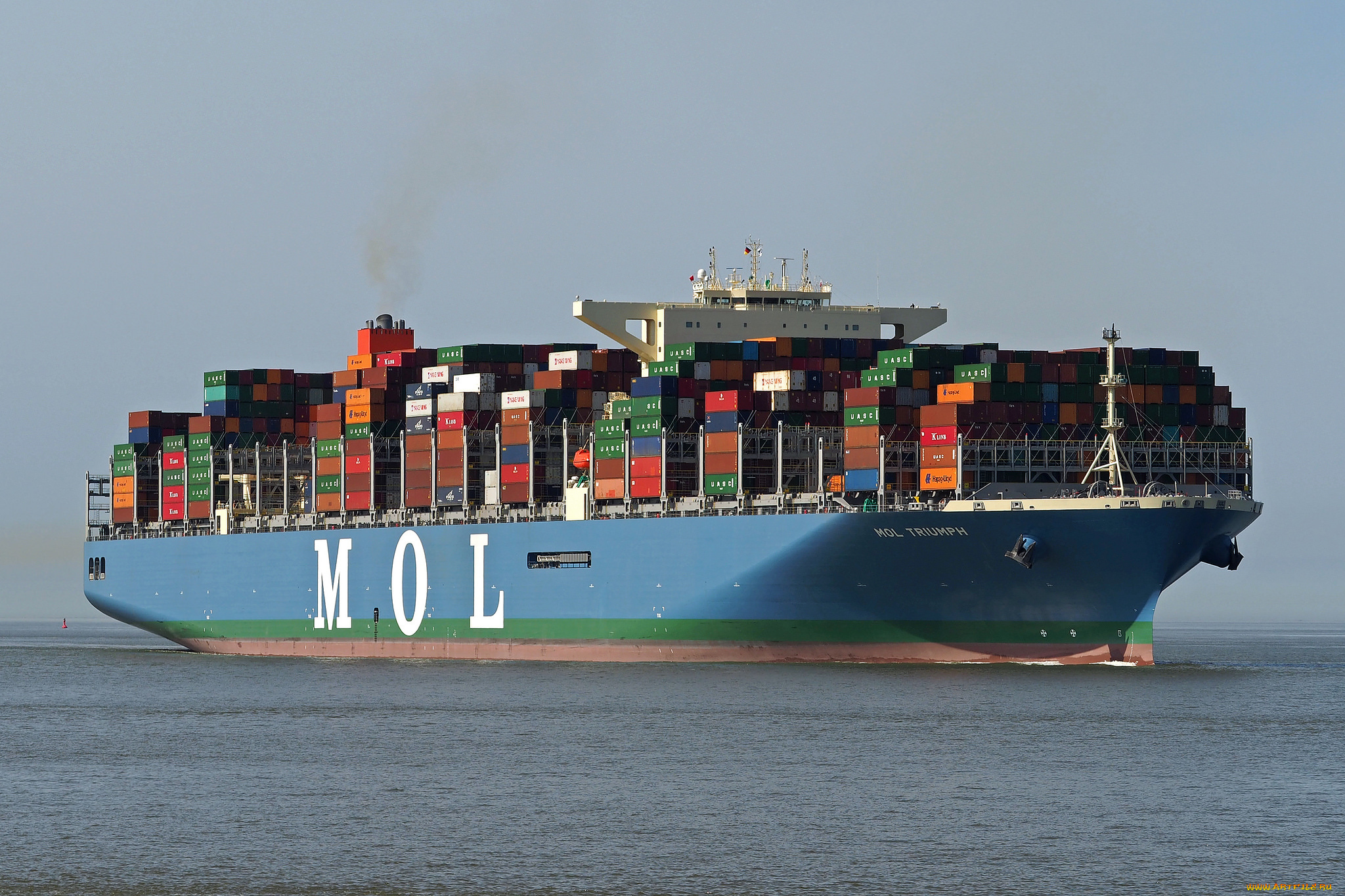 корабли, грузовые, суда, контейнеровоз