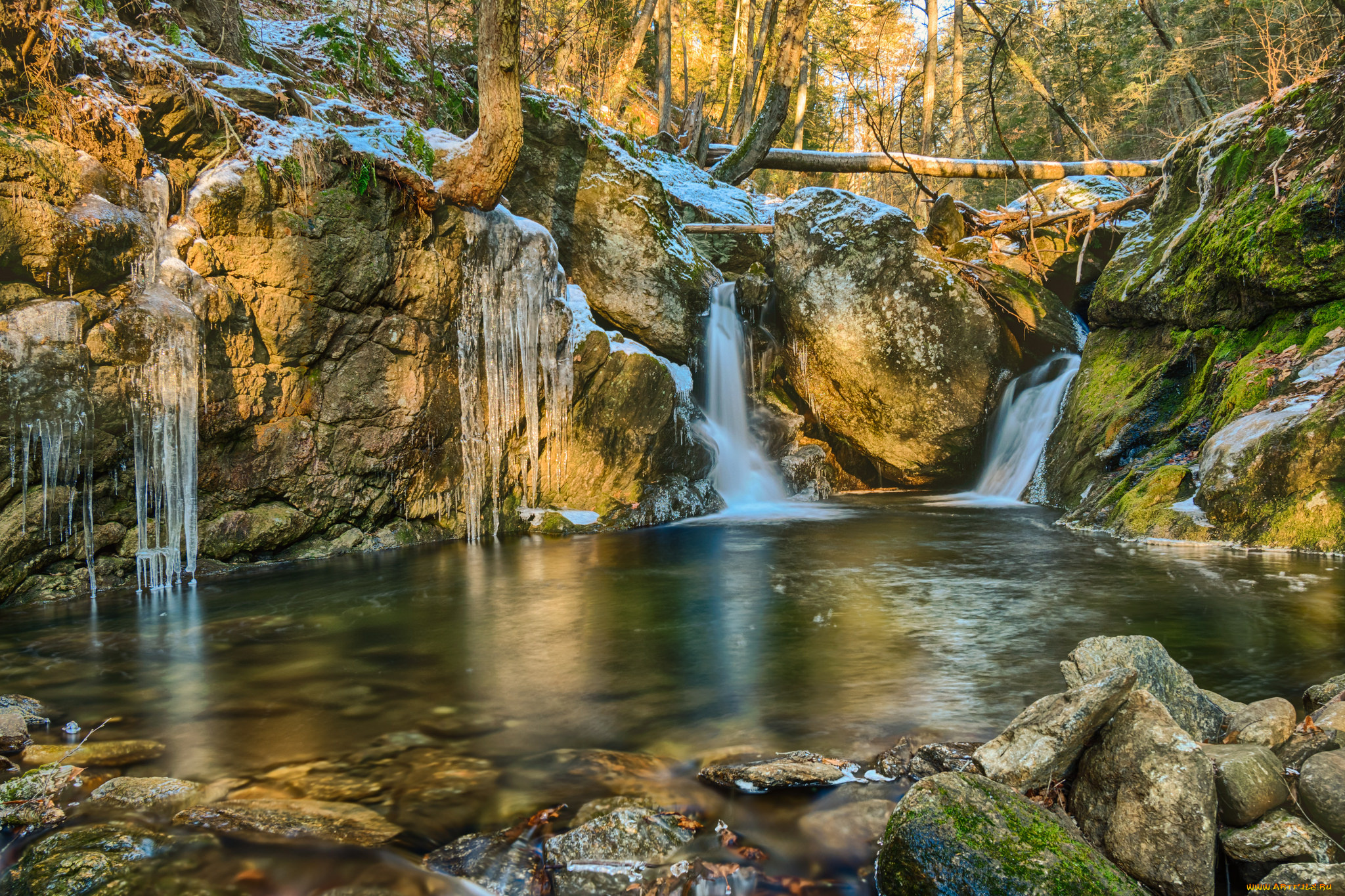 природа, водопады, простор