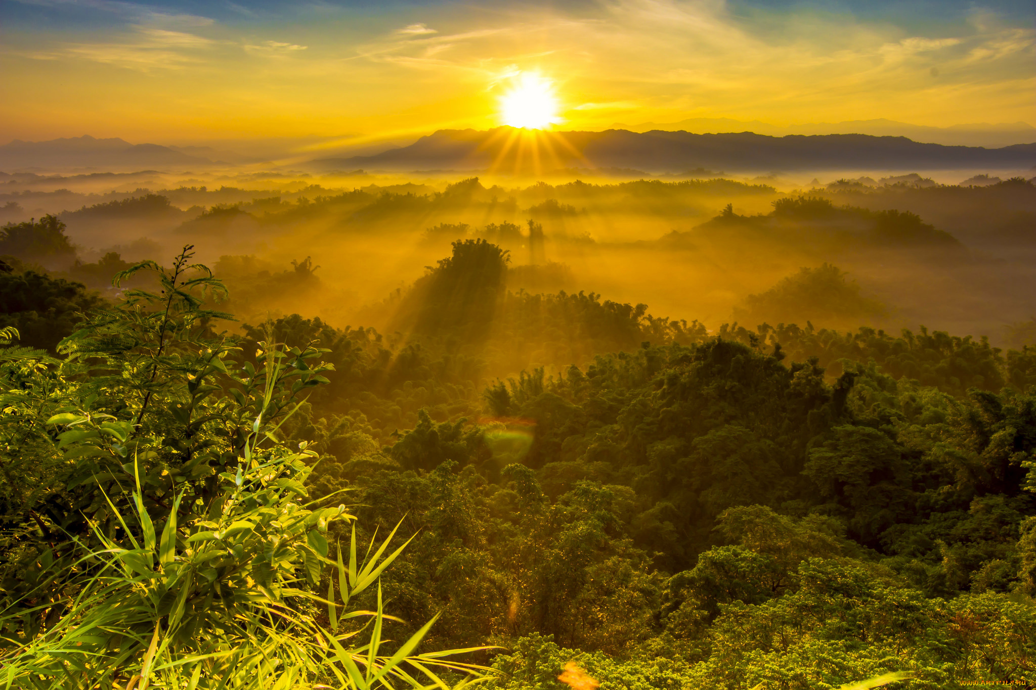 природа, восходы, закаты, простор