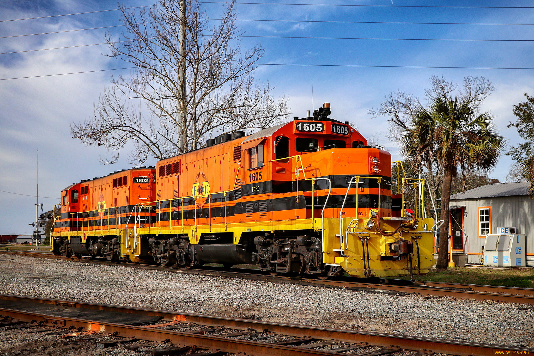 техника, локомотивы, дорога, железная