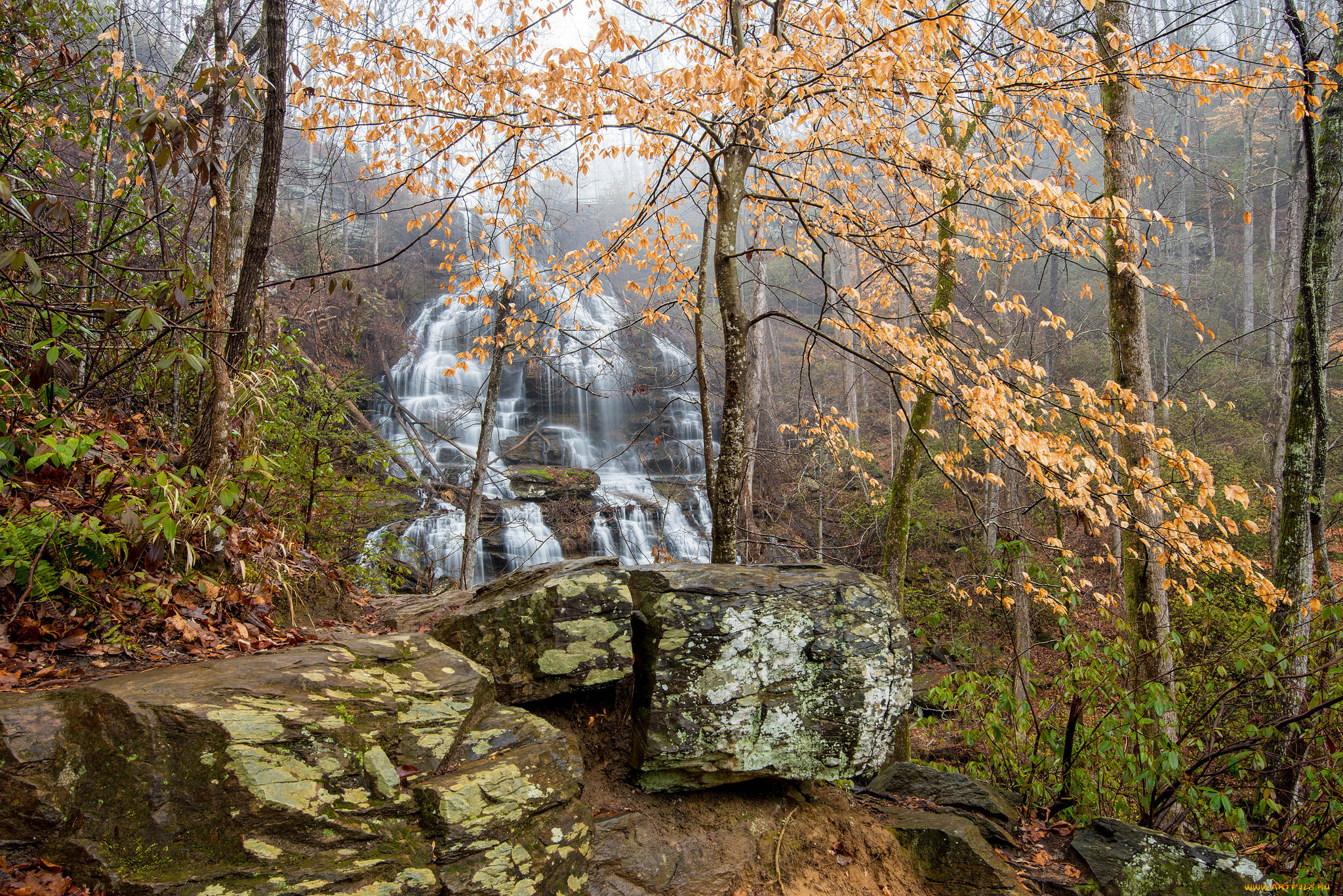 природа, водопады, простор