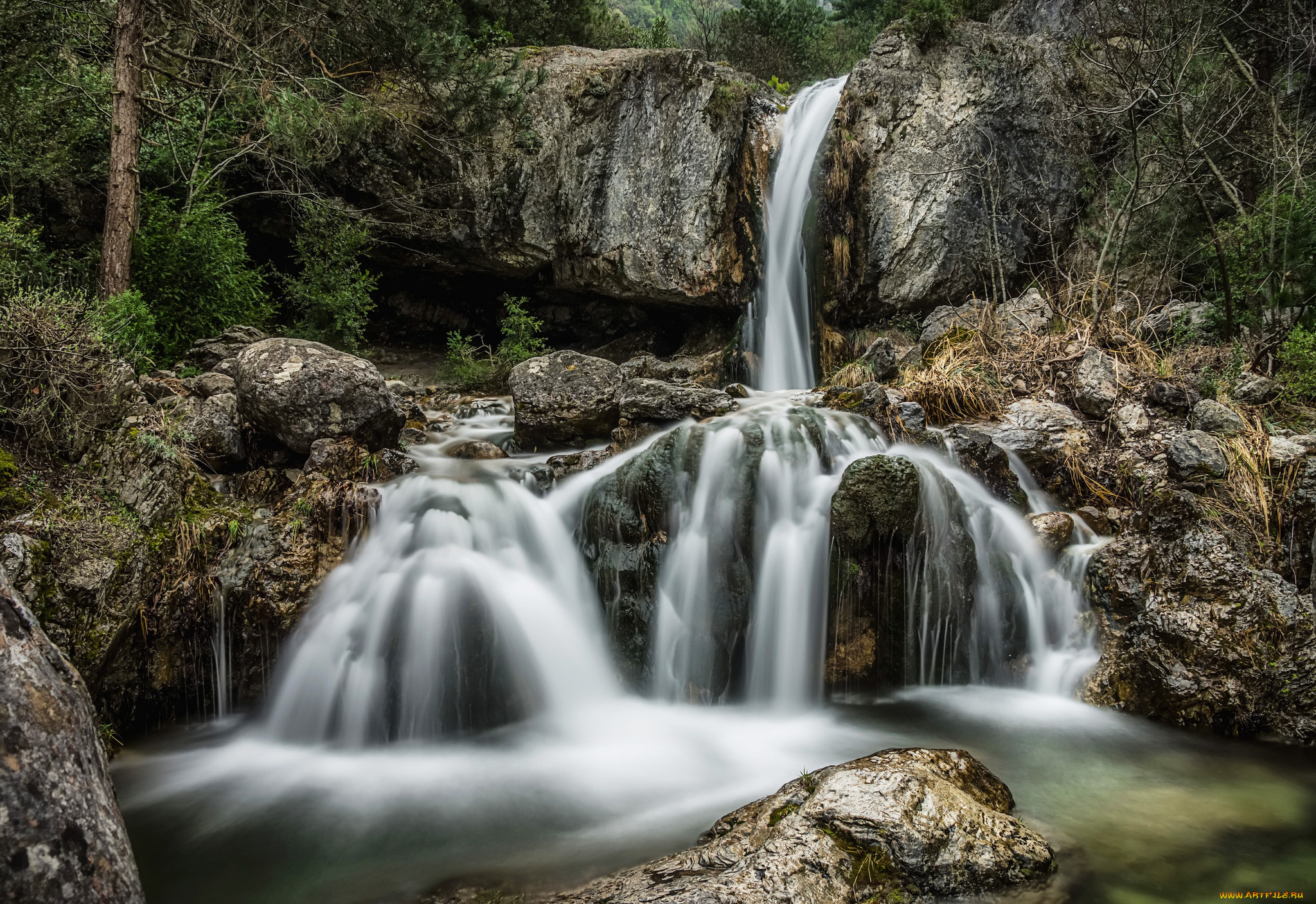 природа, водопады, простор