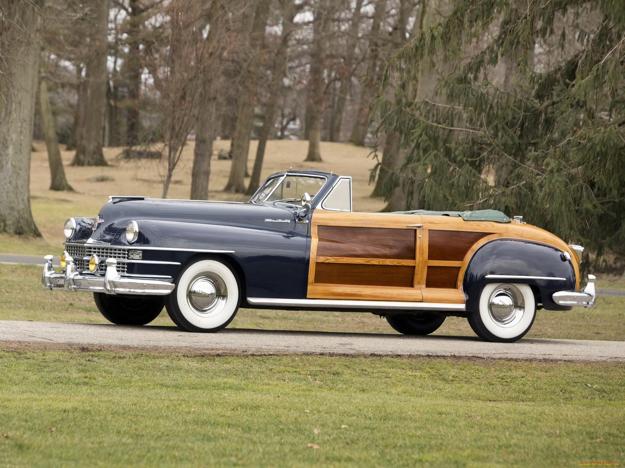 chrysler, town, &, country, convertible, 1947, автомобили, chrysler, country, convertible, 1947, town