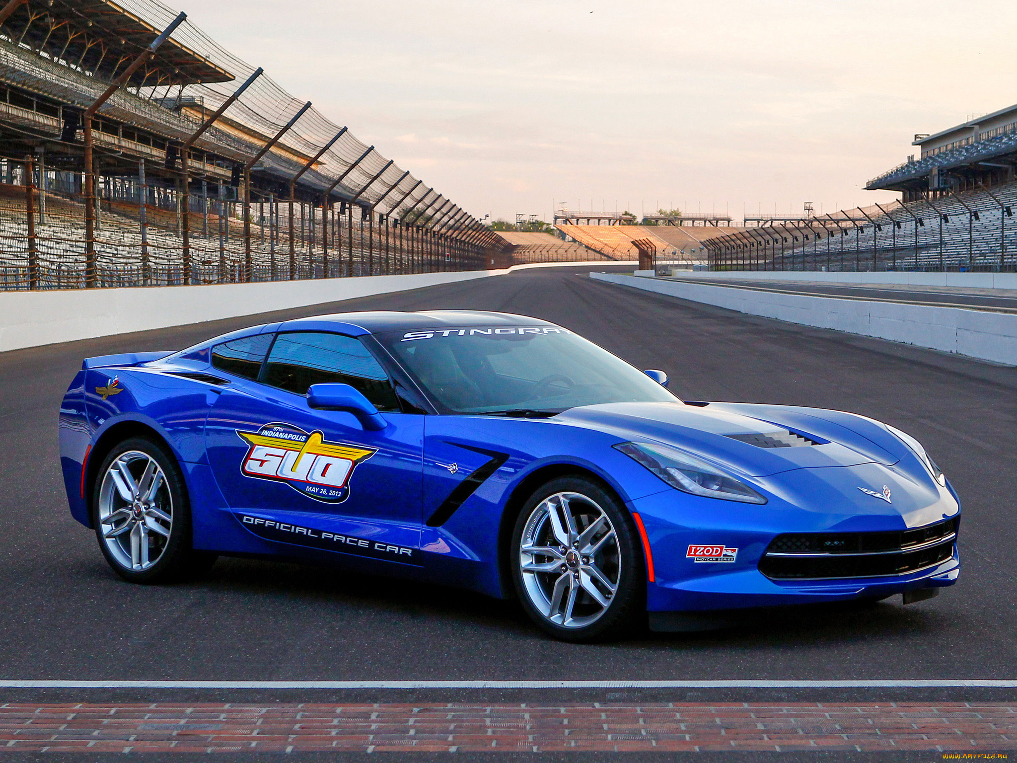 corvette, stingray, indy, 500, pace, car, 2013, автомобили, corvette, stingray, indy, 500, pace, car, 2013, blue