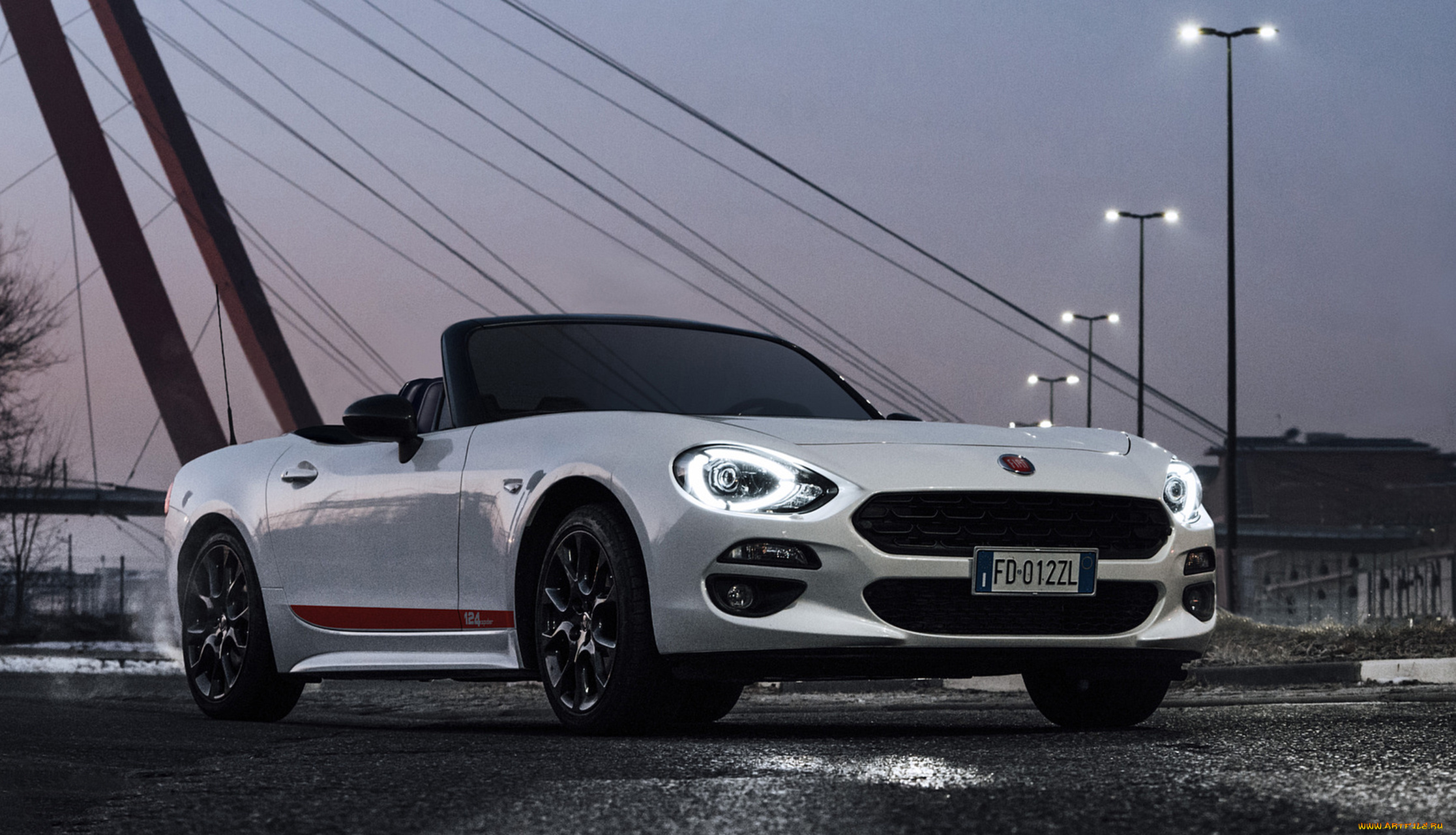 fiat, 124, spider, s-design, 2018, автомобили, fiat, 124, белый, 2018, s-design, spider