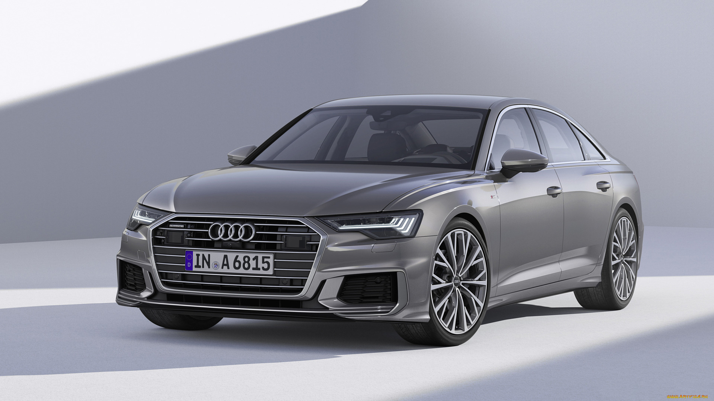 audi, a6, 2019, автомобили, audi, a6, серый, 2019