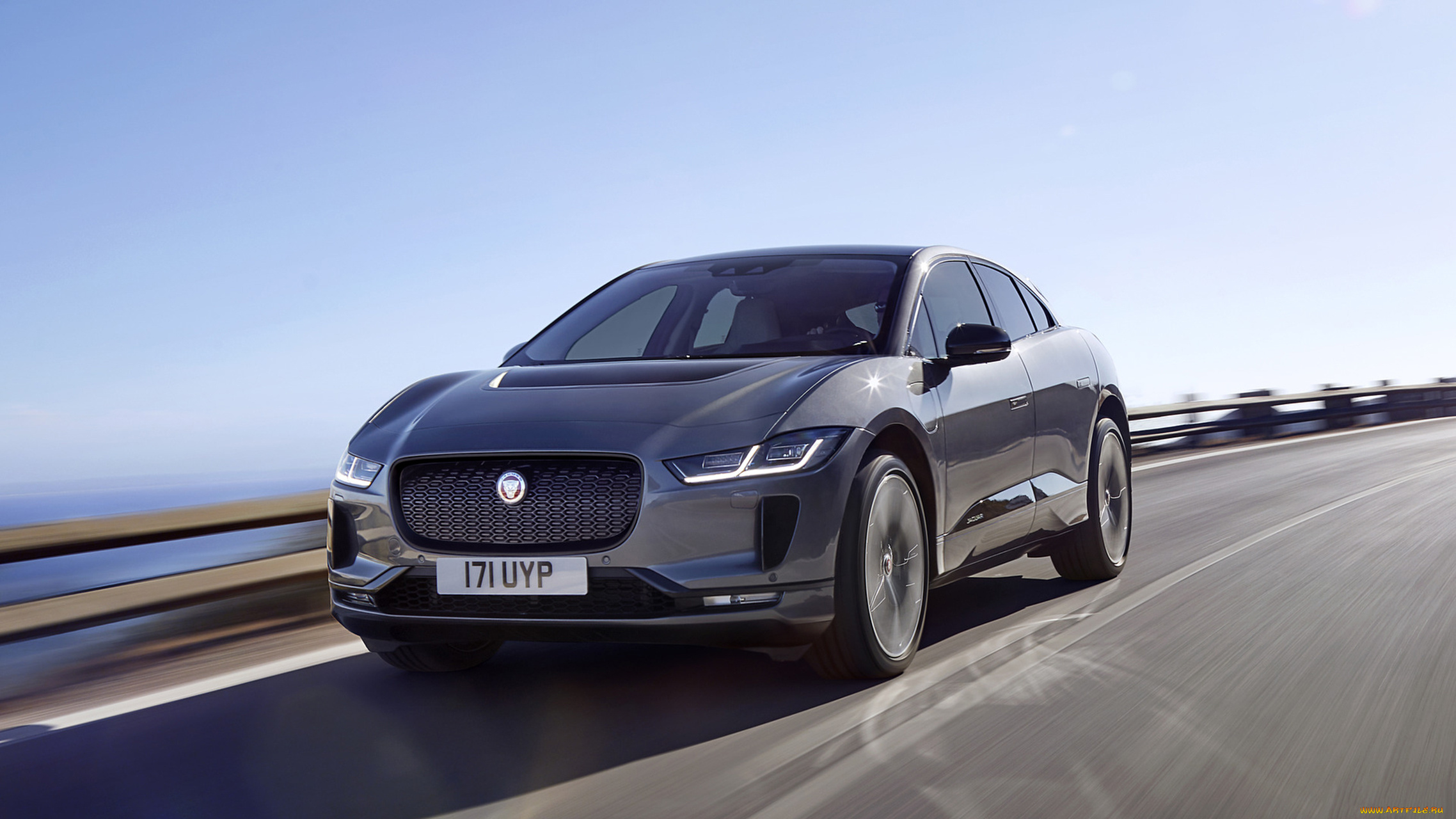 jaguar, i-pace, 2019, автомобили, jaguar, i-pace, 2019, серый, металлик