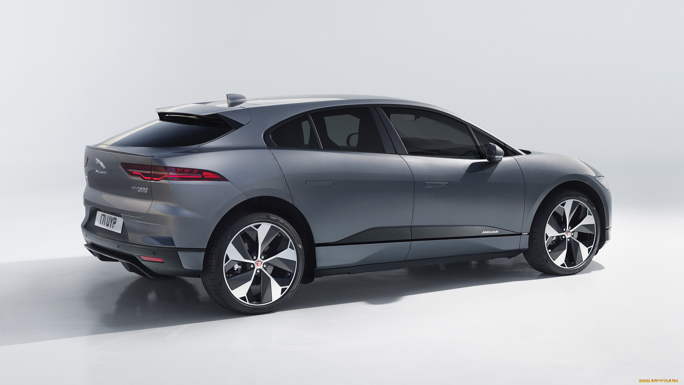 jaguar, i-pace, 2019, автомобили, jaguar, i-pace, 2019, серый, металлик
