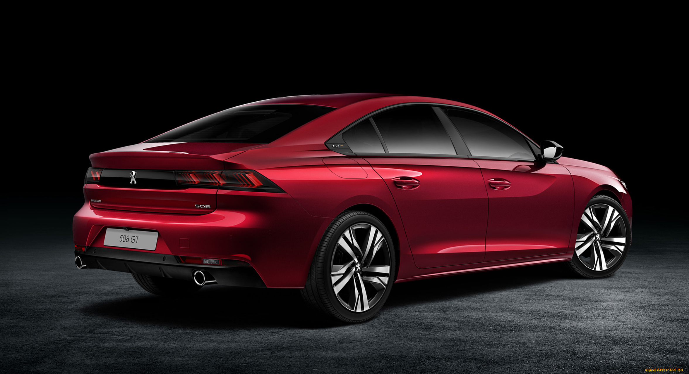 peugeot, 508, gt, 2019, автомобили, peugeot, 508, красный, gt, 2019