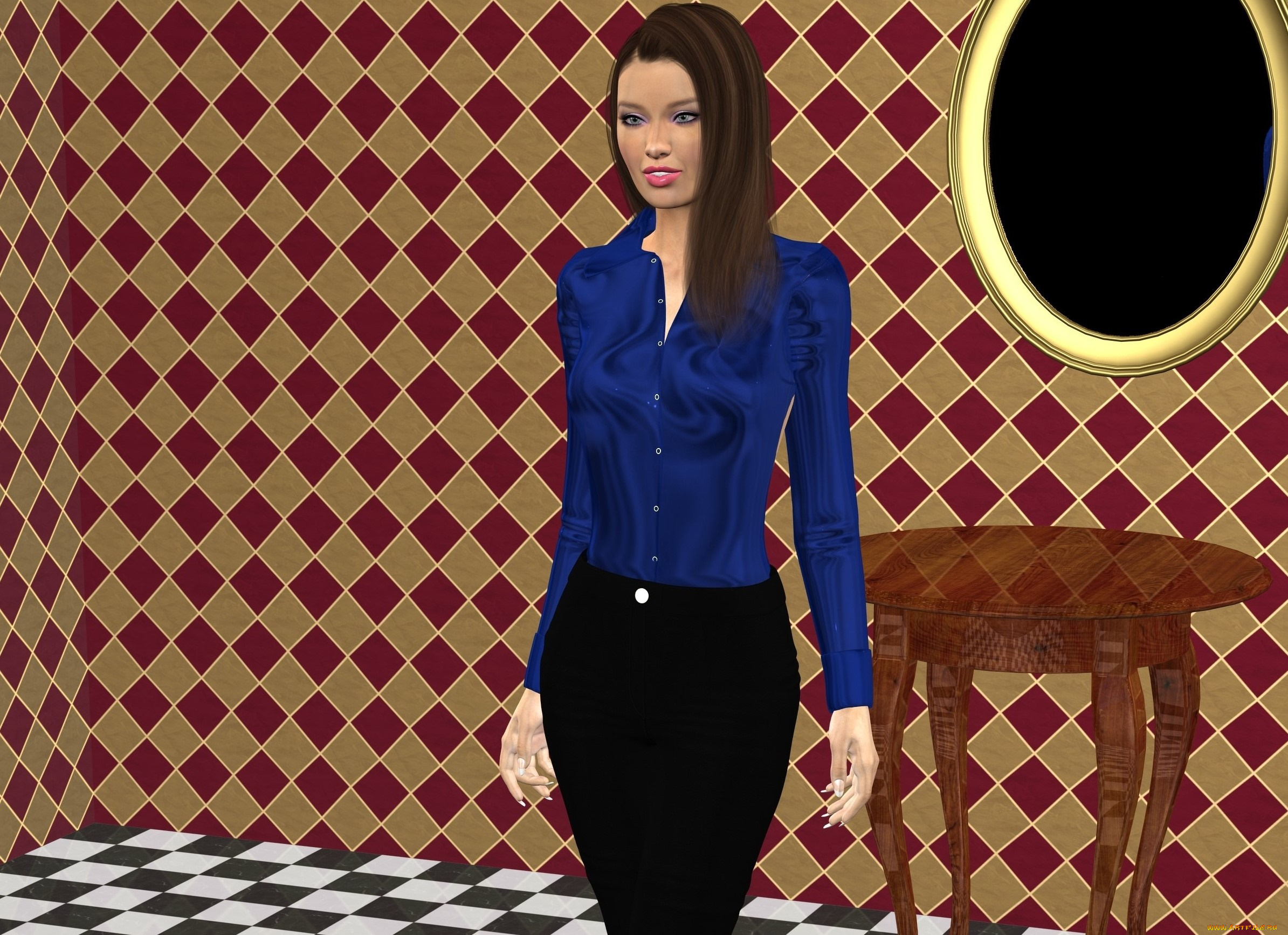 3д, графика, люди, , people, девушка, взгляд, фон