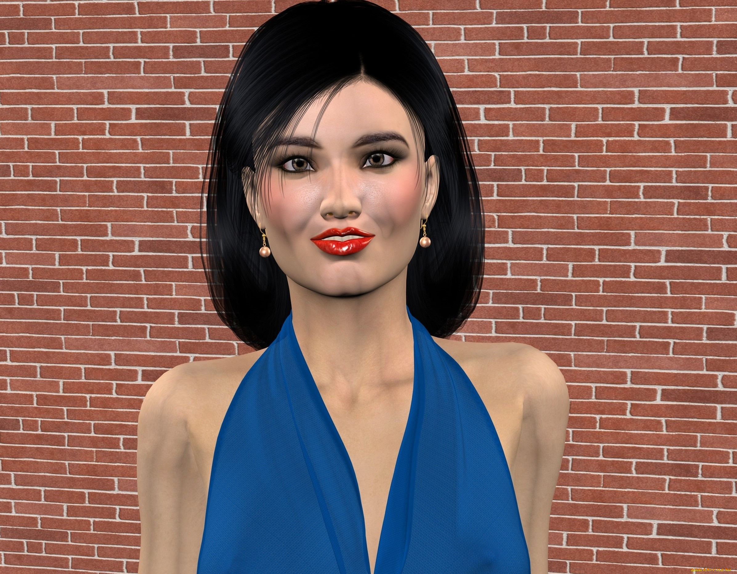 3д, графика, люди, , people, девушка, взгляд, фон