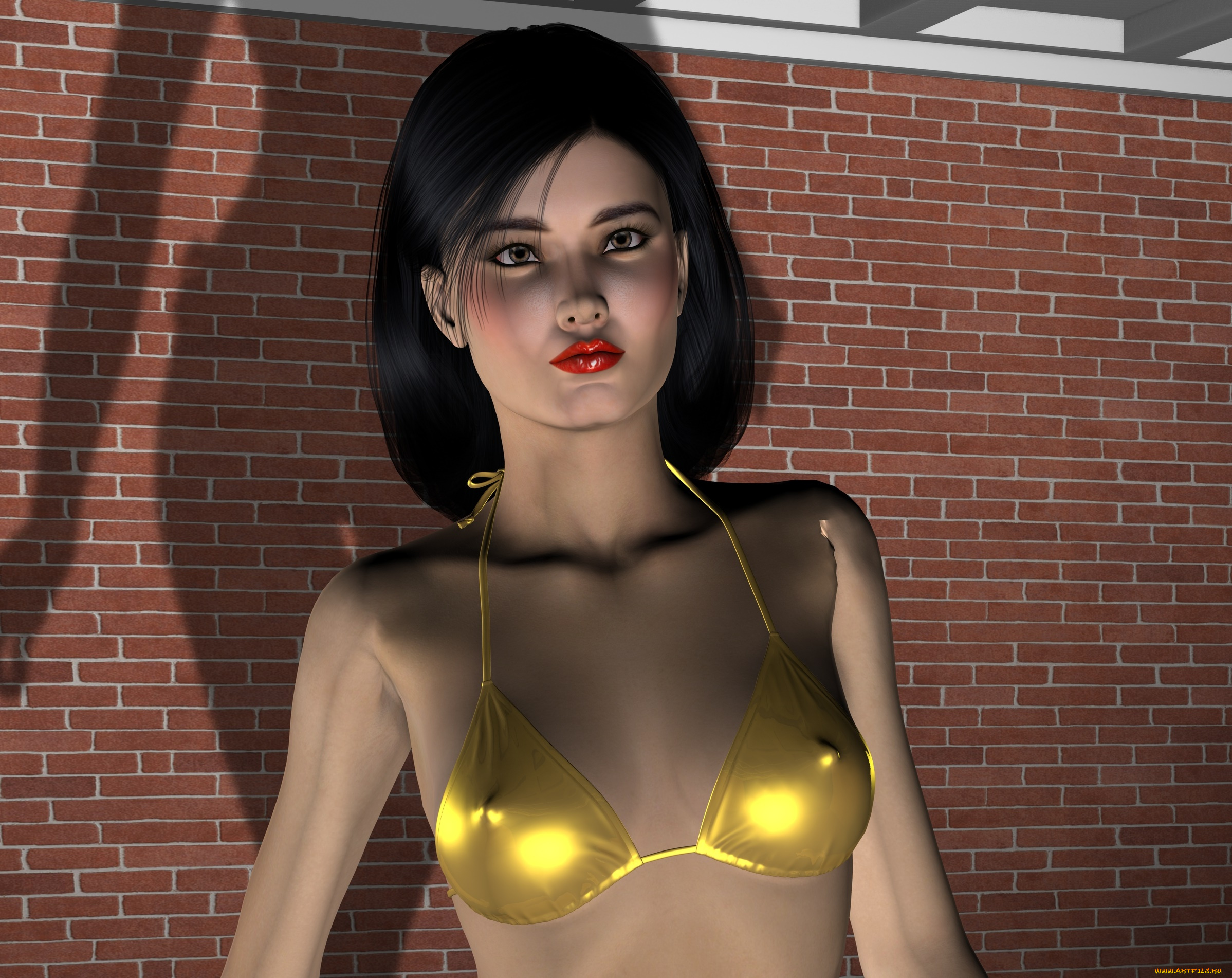 3д, графика, люди, , people, девушка, взгляд, фон