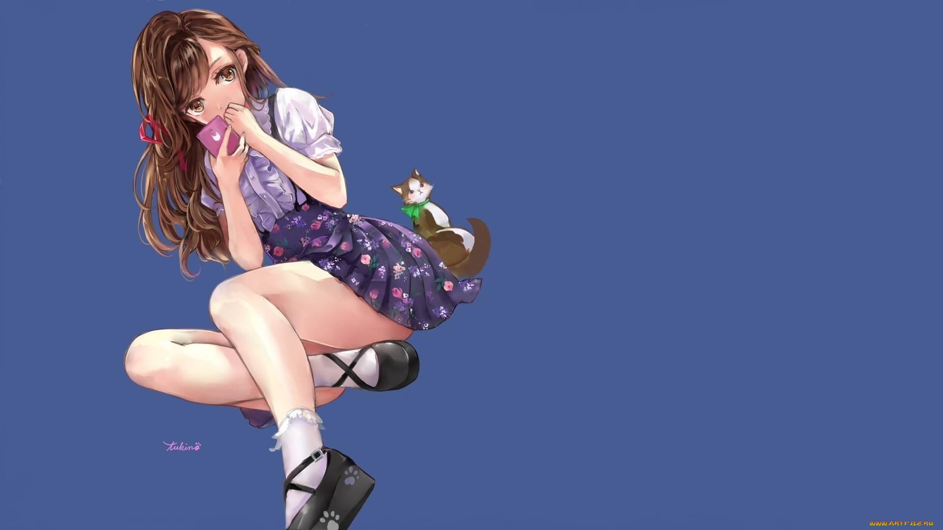 аниме, животные, , существа, секси, девушка