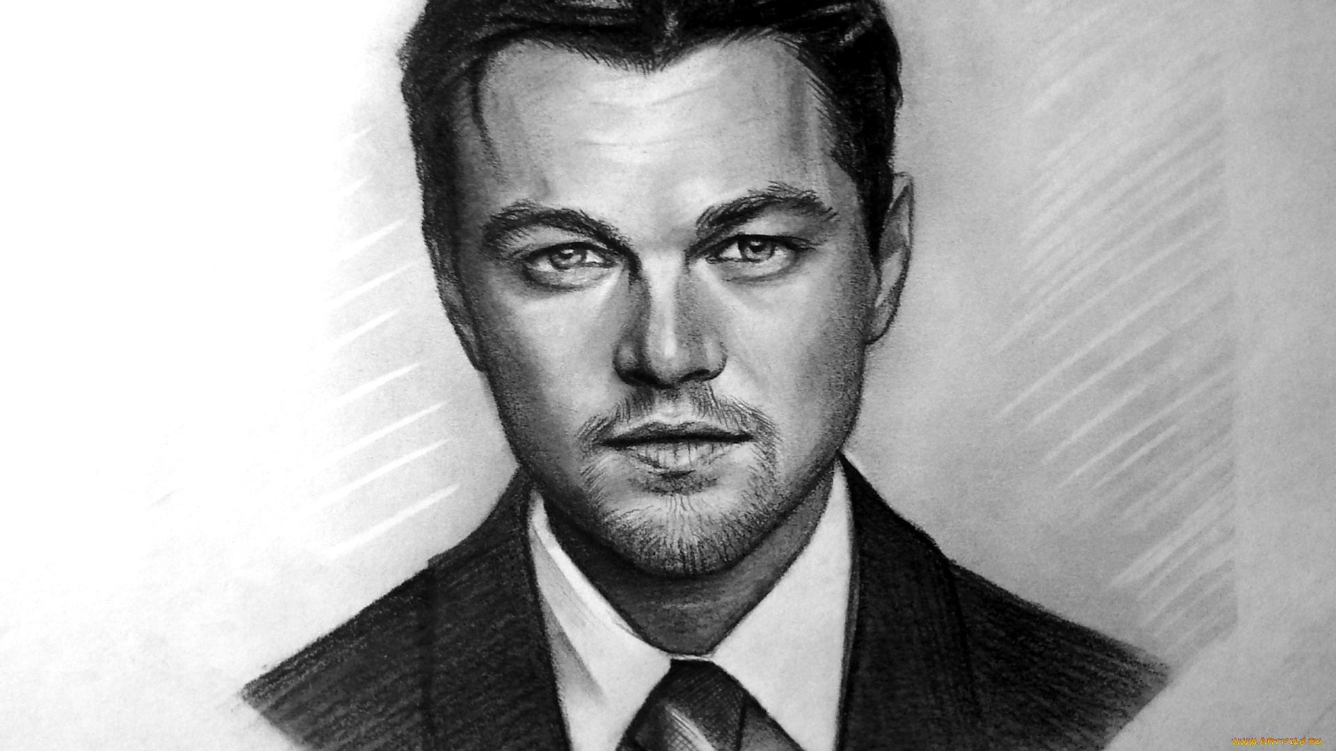 рисованное, люди, взгляд, фон, мужчина