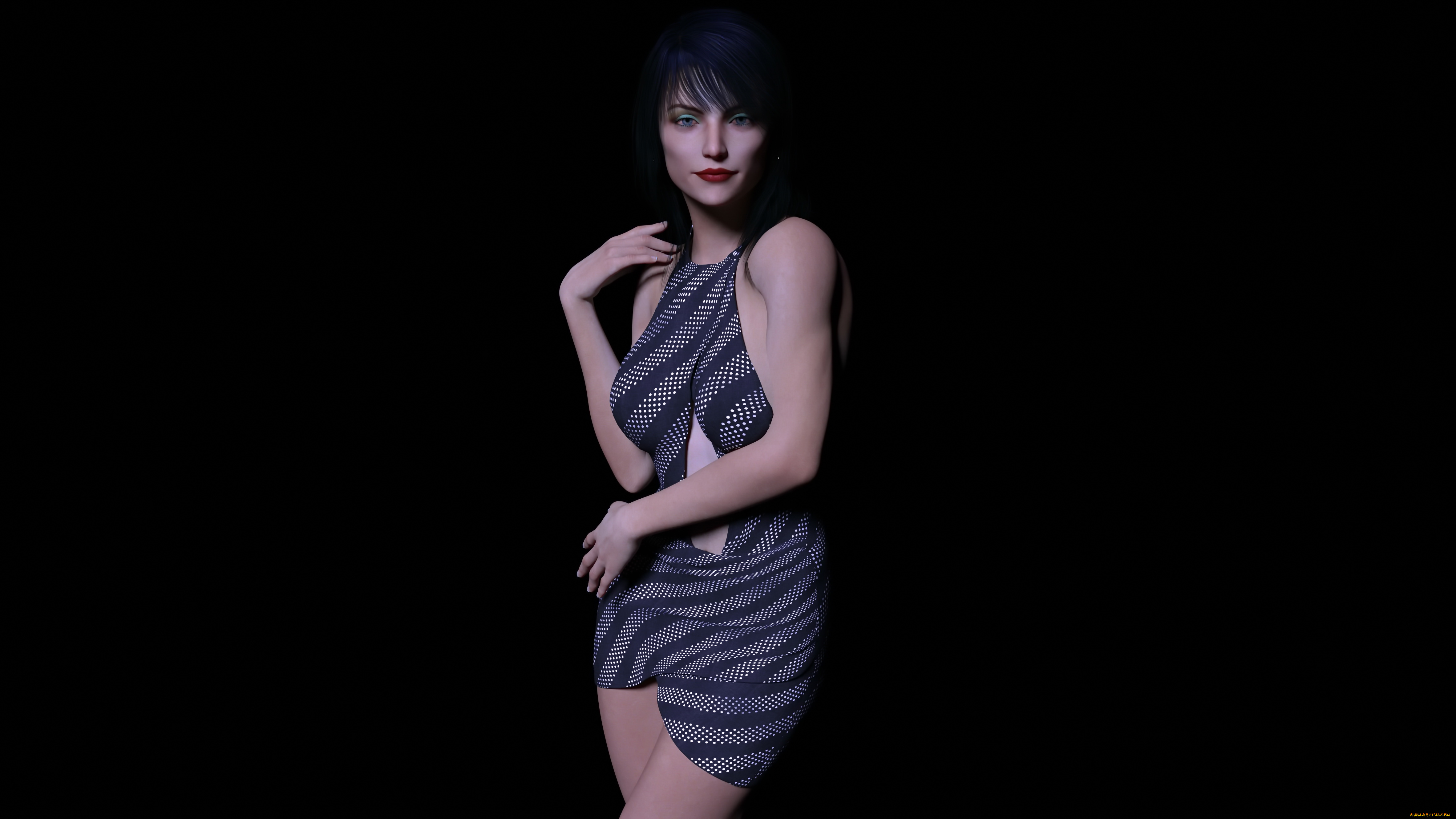 3д, графика, люди, , people, фон, взгляд, девушка