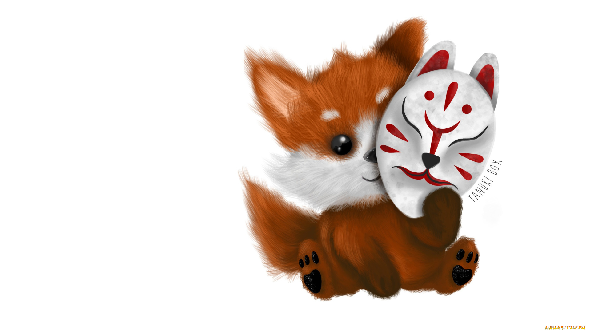 alejandra, morf&, 237, рисованное, животные, , лисы, kitsune, mask