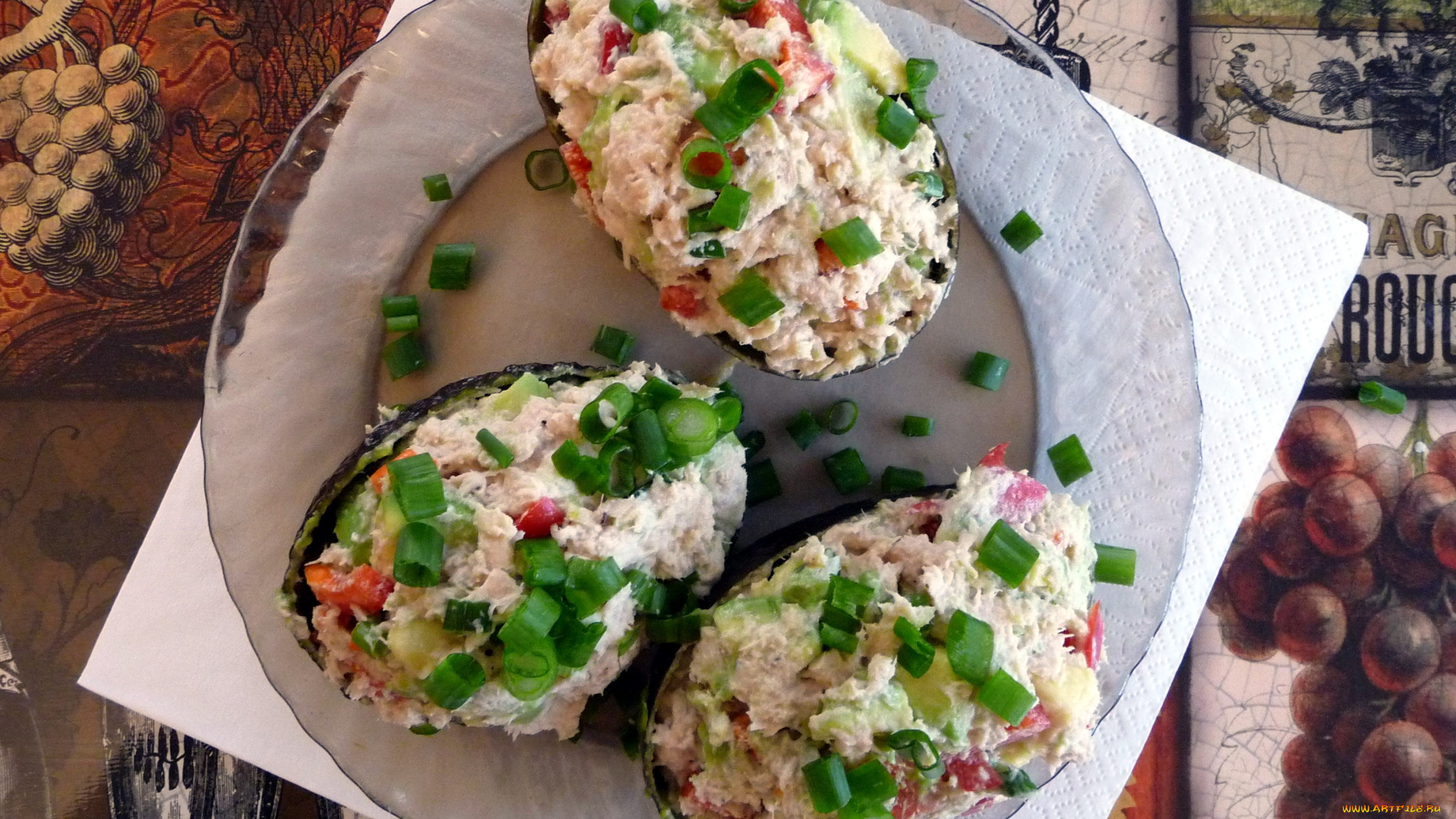 еда, салаты, , закуски, фаршированный, авокада, закуска