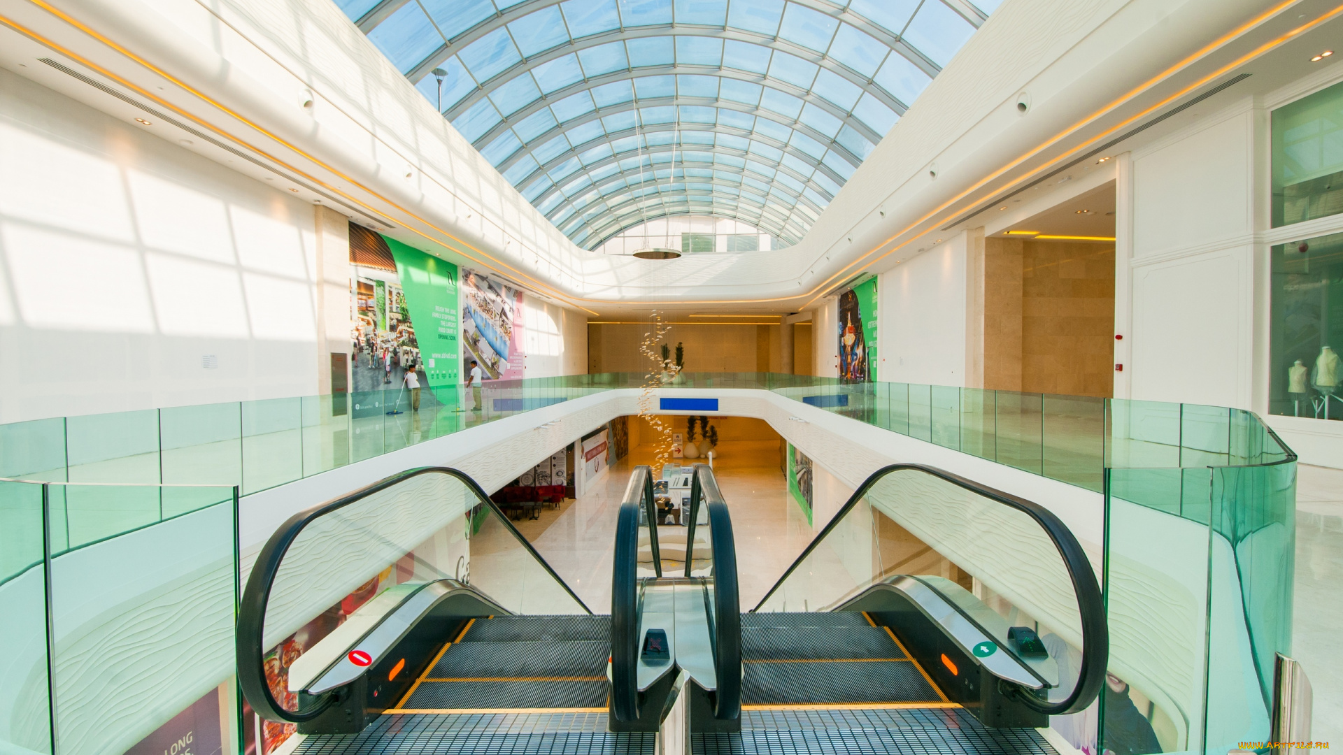 интерьер, казино, , торгово-развлекательные, центры, эскалатор, здание, крыша, стекло, оман