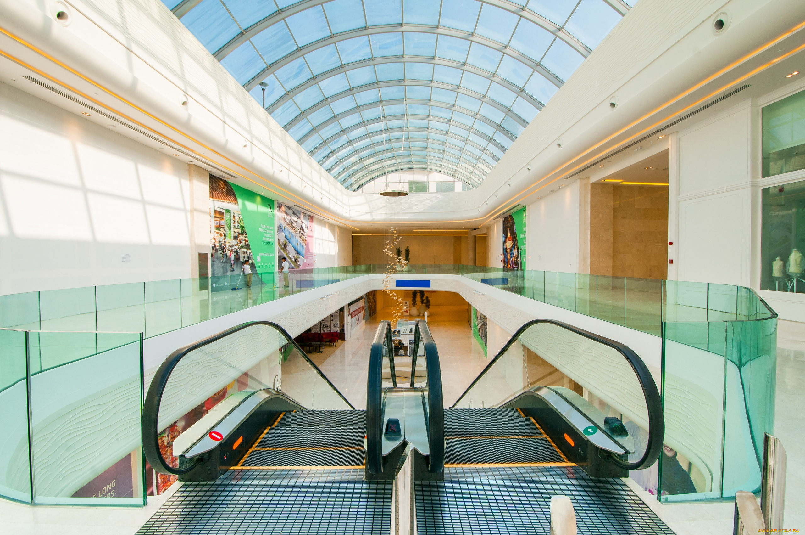 интерьер, казино, , торгово-развлекательные, центры, эскалатор, здание, крыша, стекло, оман