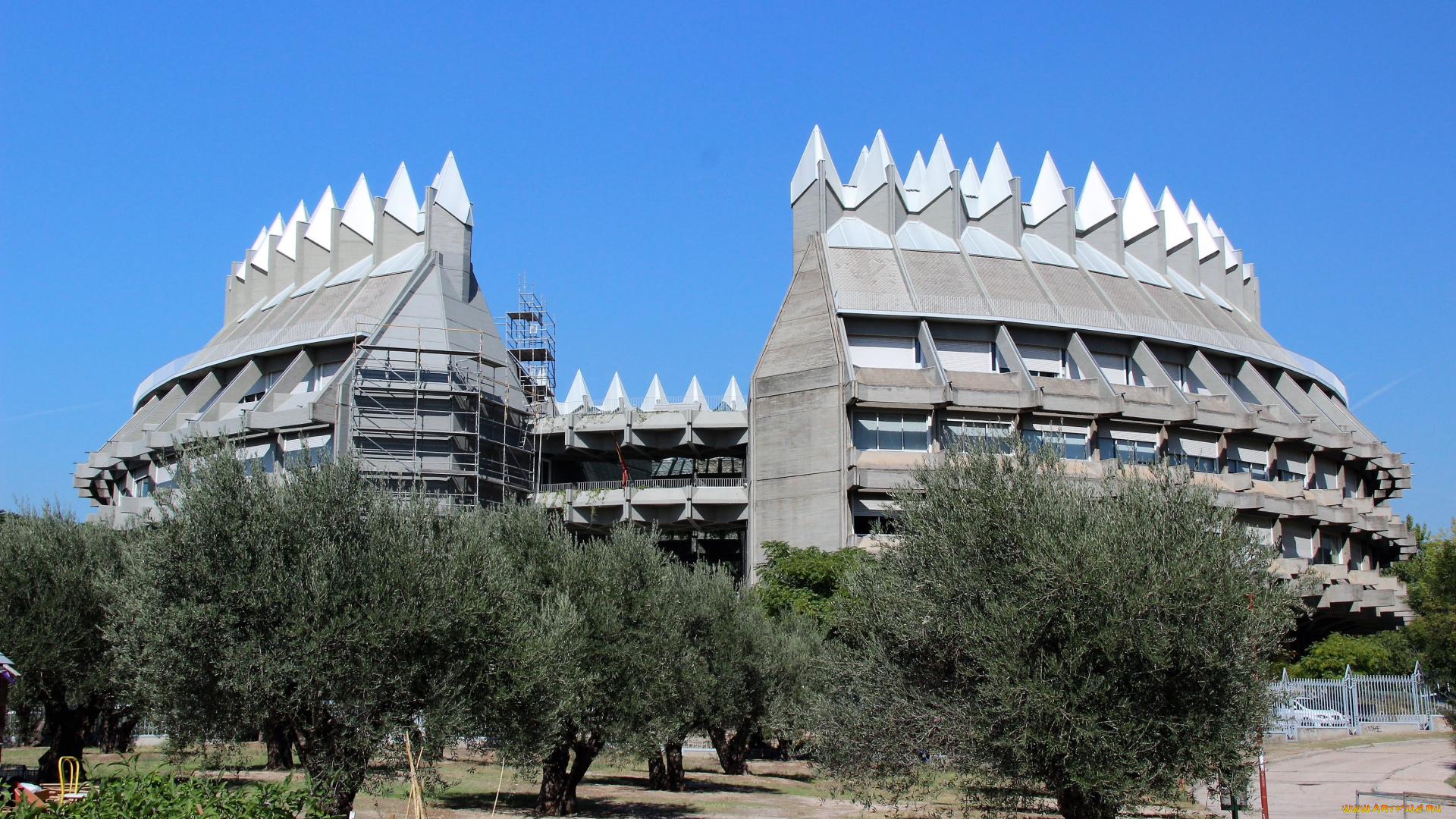 города, мадрид, , испания, здание, деревья