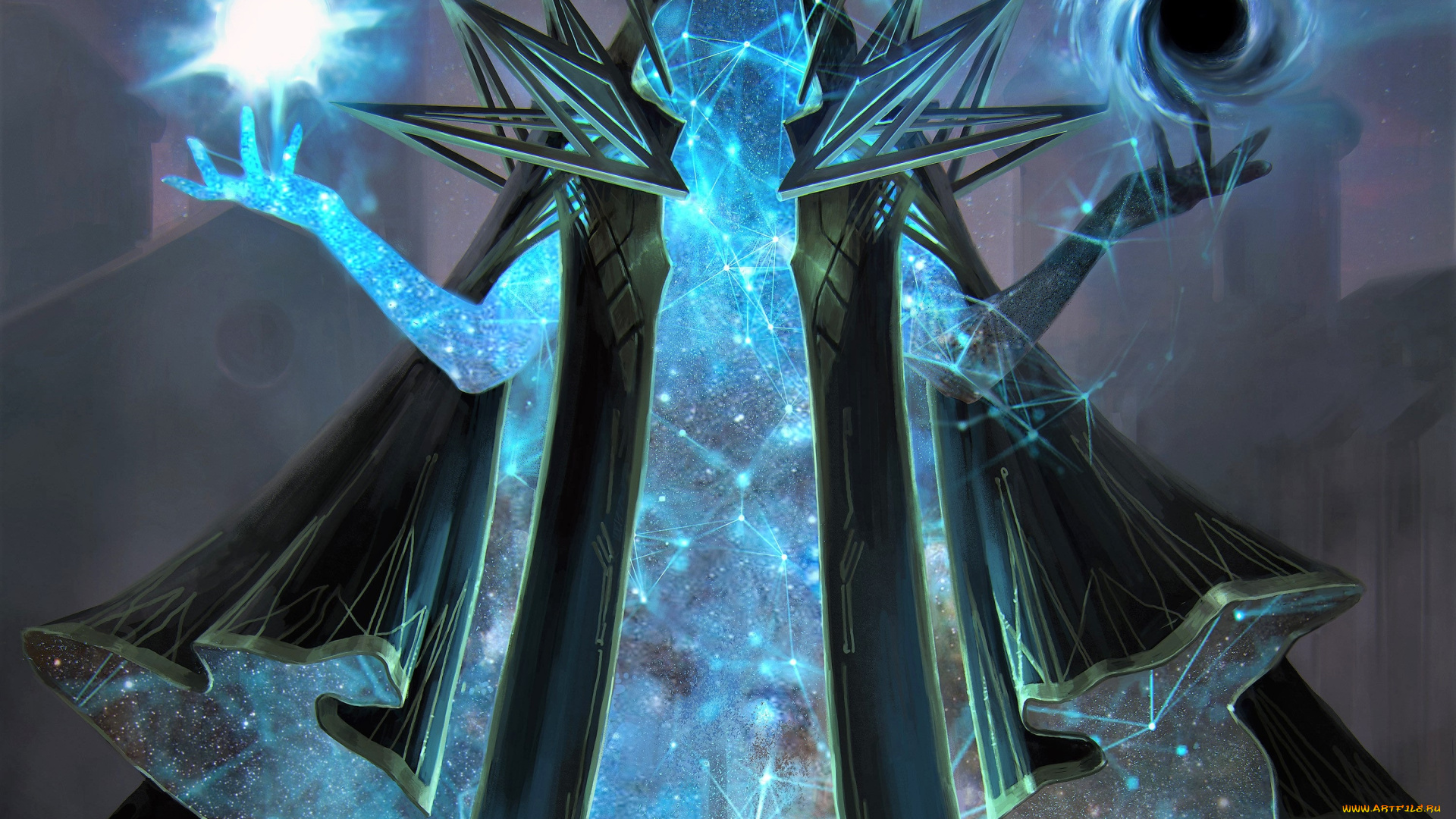 видео, игры, pathfinder, , wrath, of, the, righteous, магия, космос, плащ