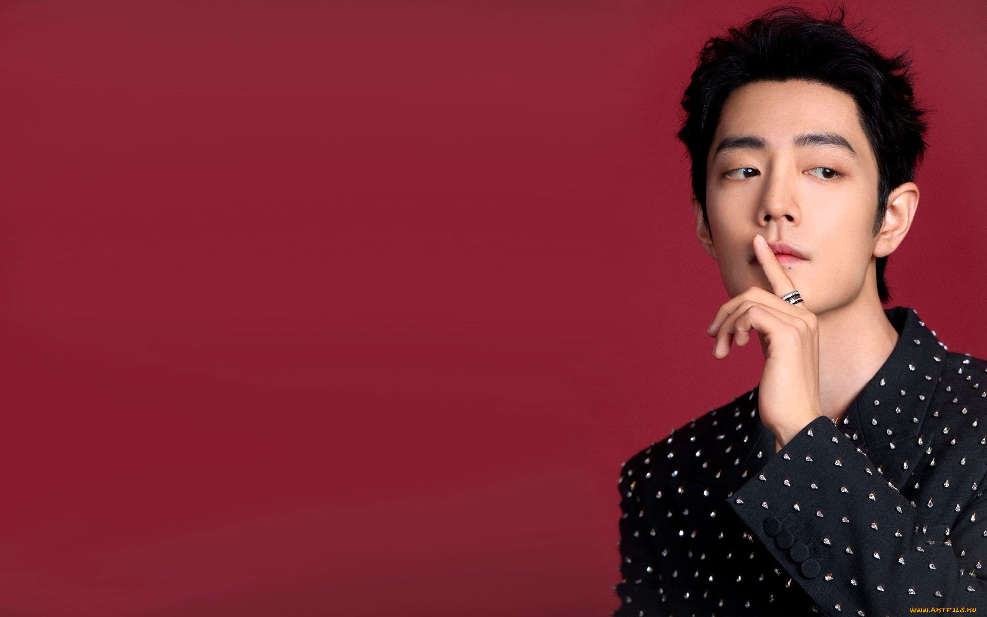 мужчины, xiao, zhan, актер, лицо, рубашка