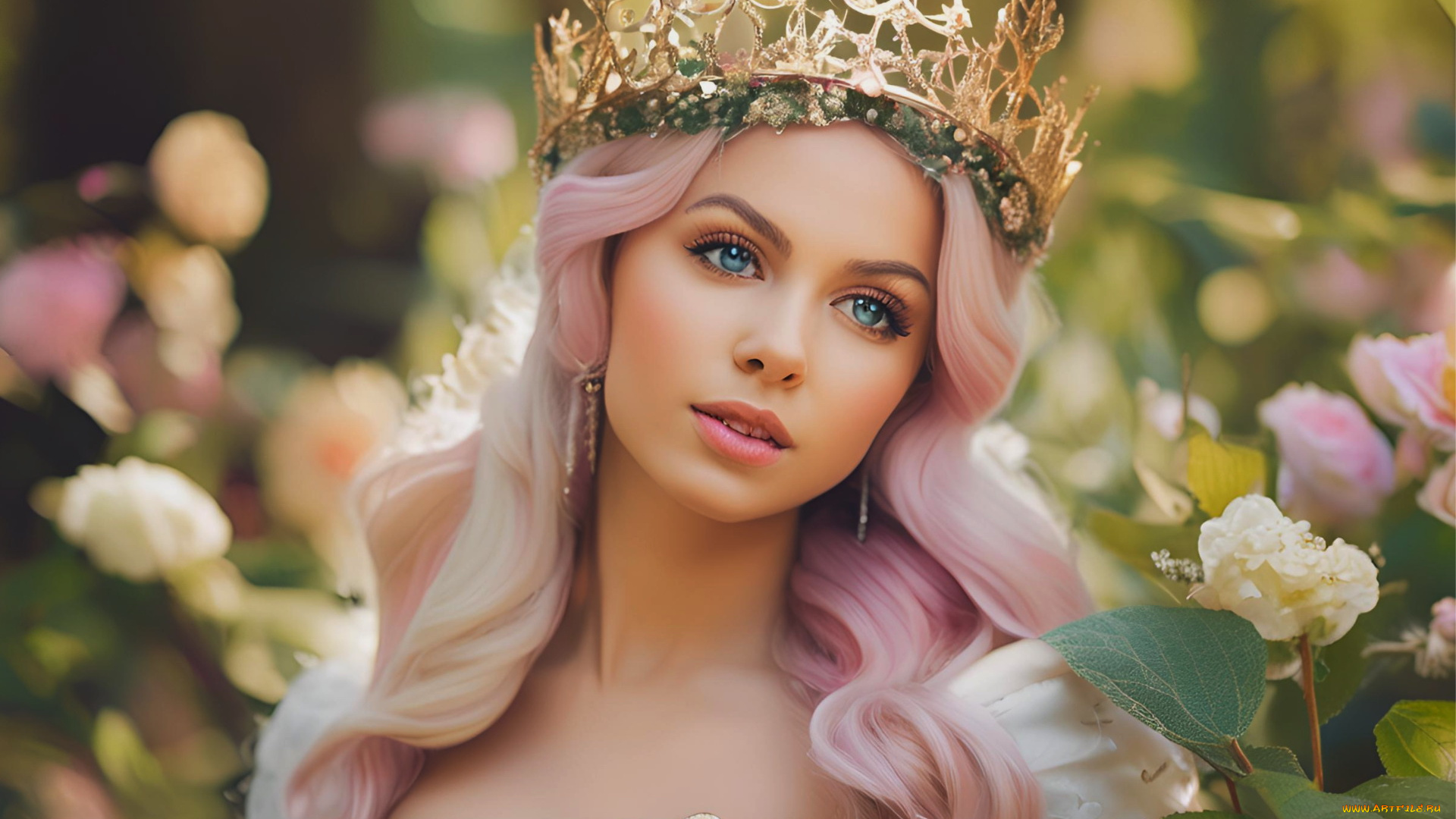 3д, графика, портреты, и, лица, , portraits, and, faсes, принцесса, корона