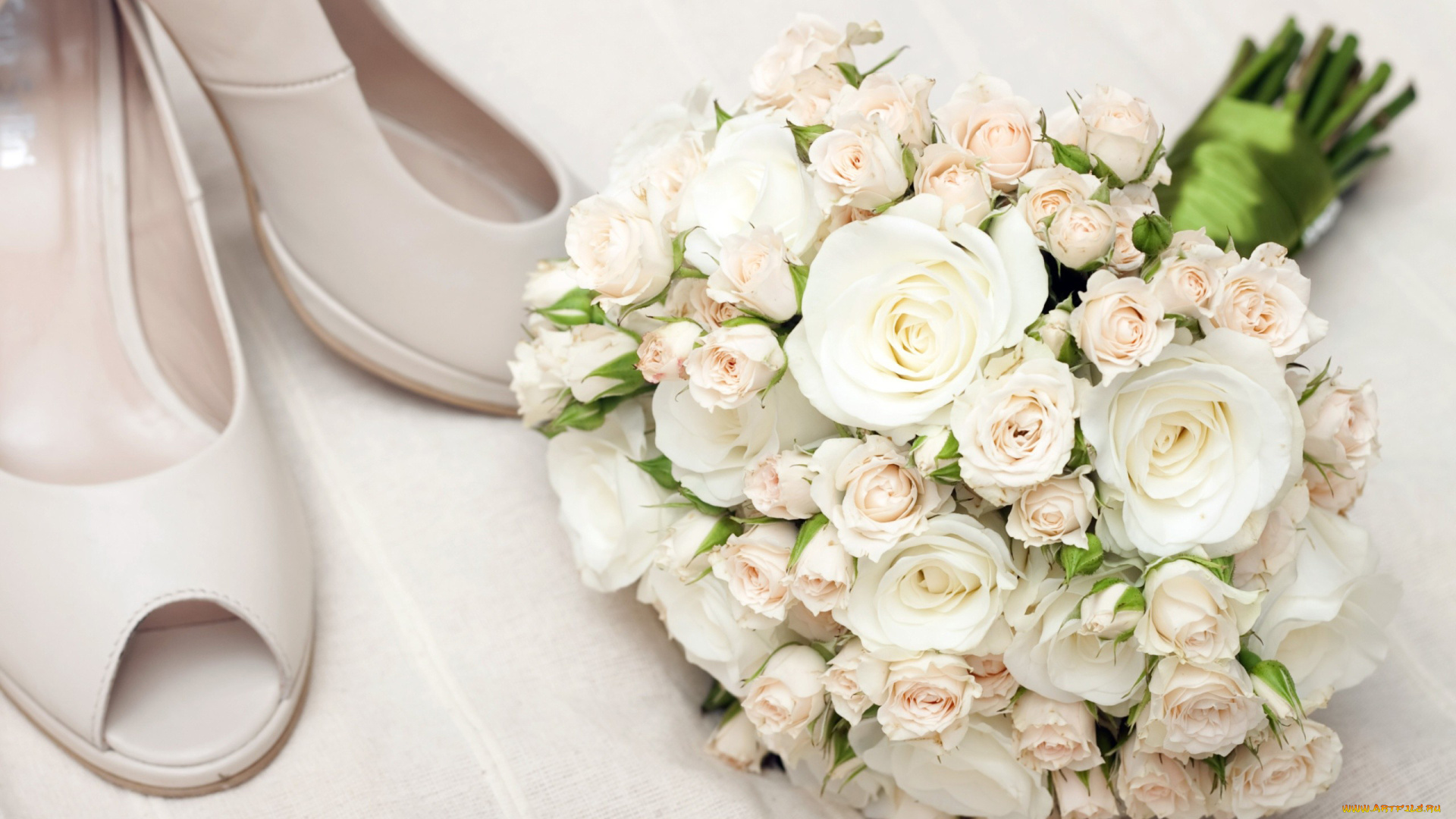 цветы, букеты, композиции, букет, невесты, туфельки